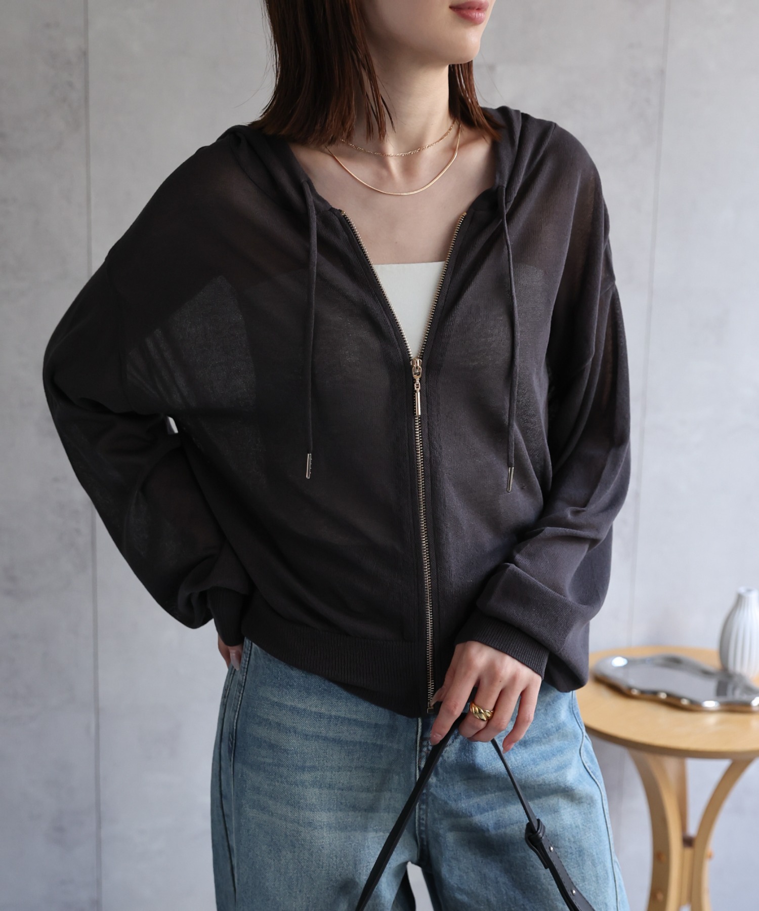 model：162㎝着用サイズ：F