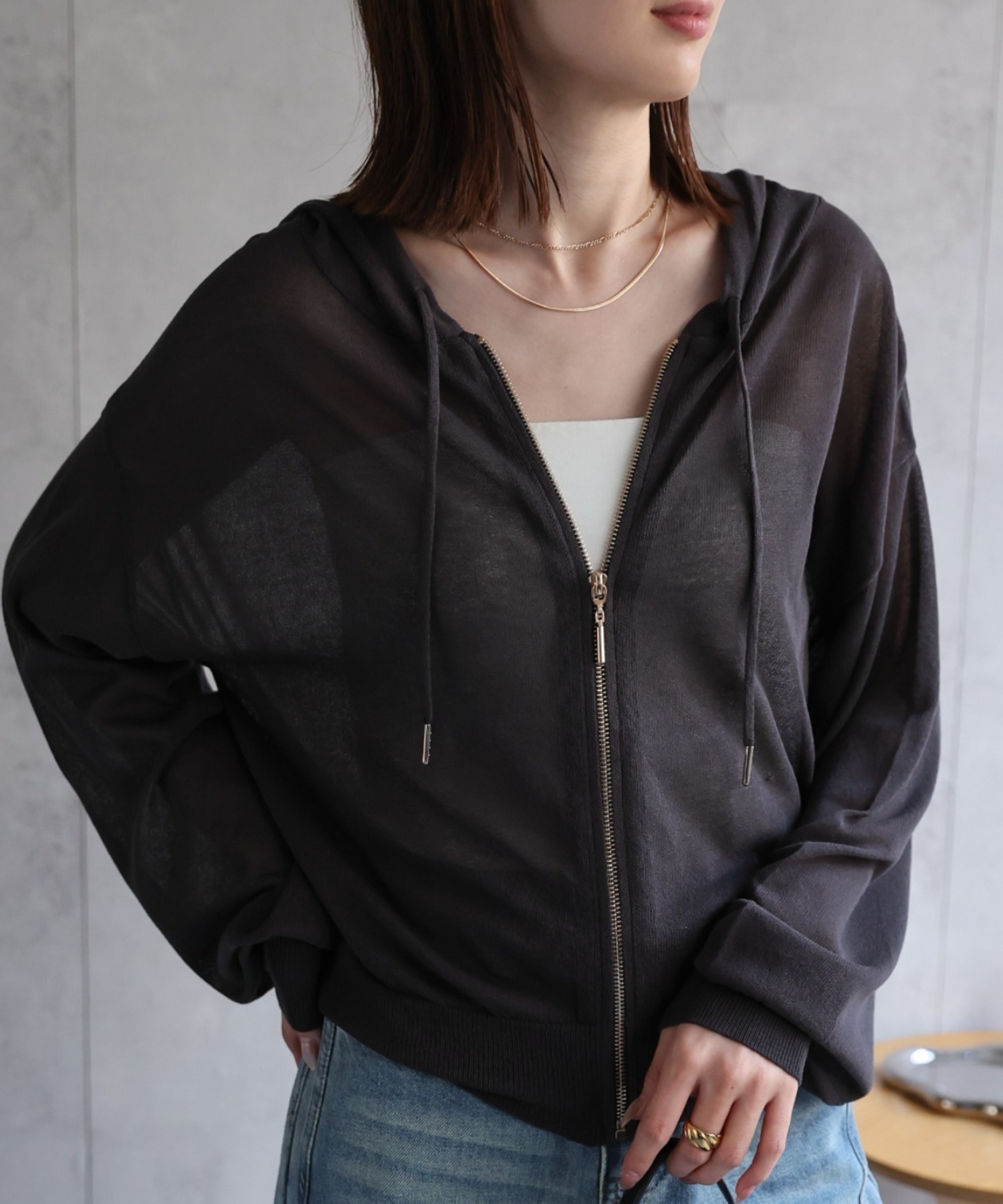 model：162㎝着用サイズ：F