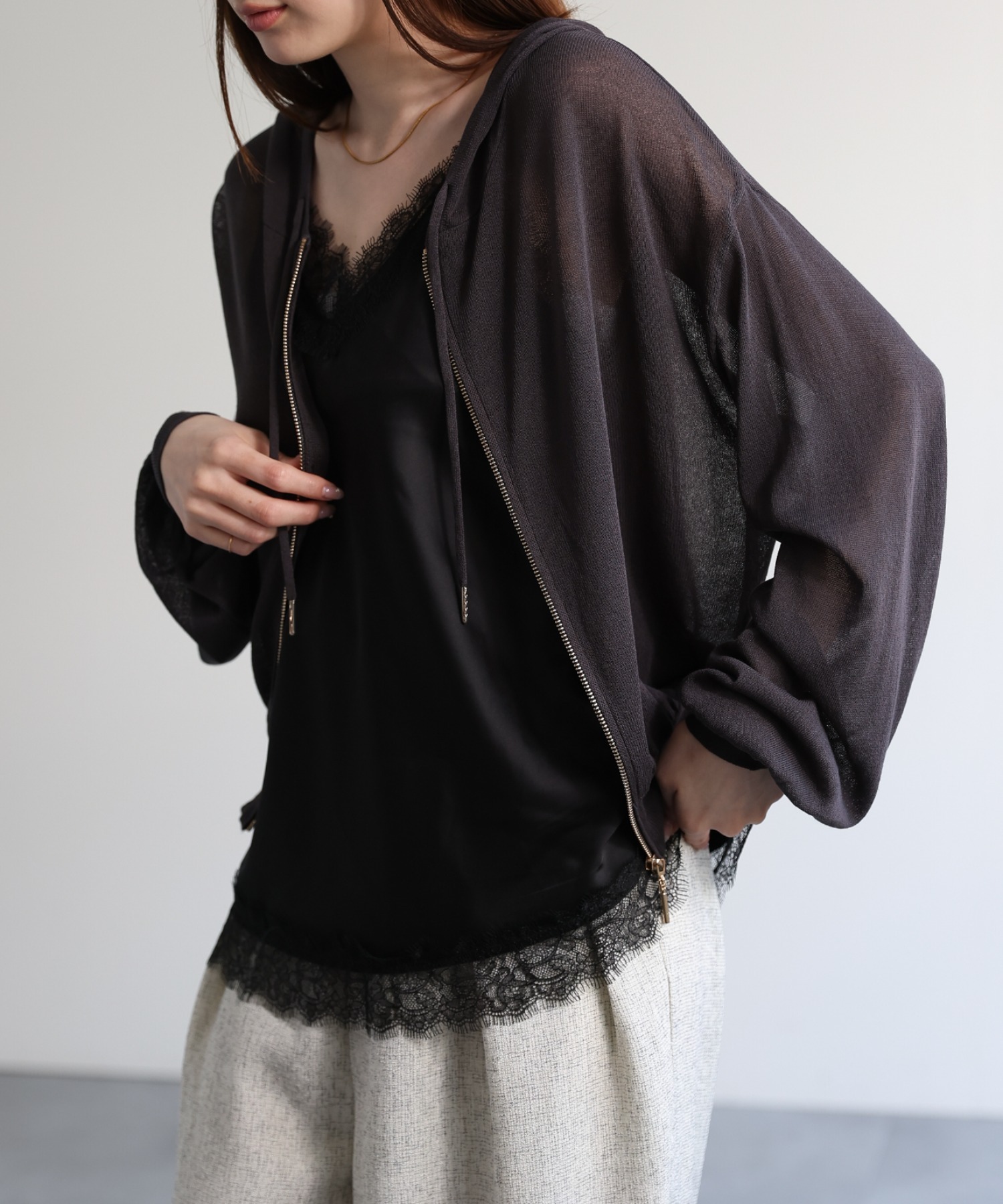 model：162㎝着用サイズ：F