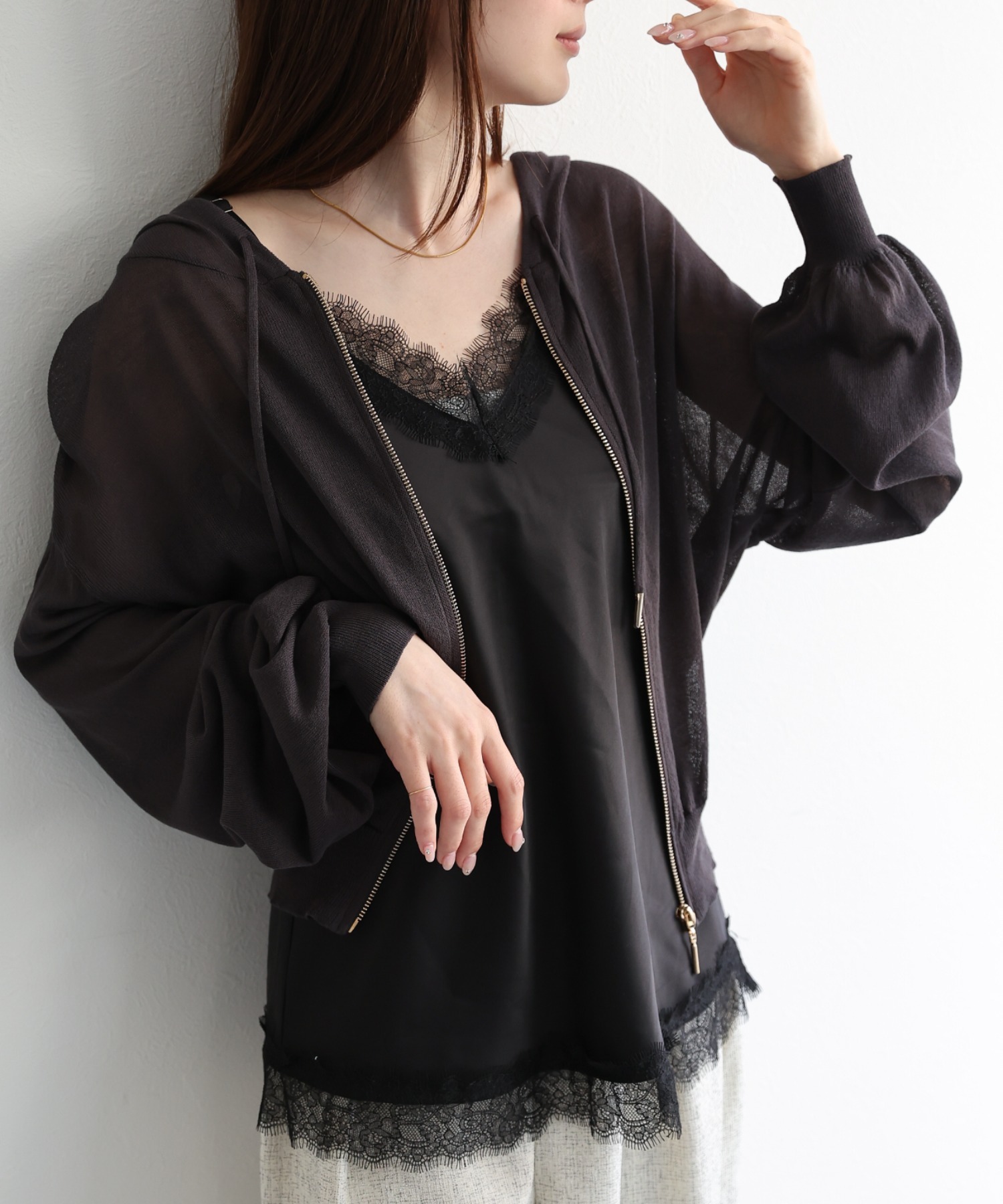 model：162㎝着用サイズ：F