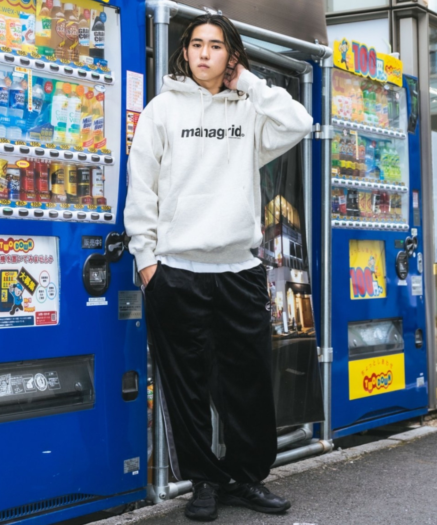 mahagrid/マハグリッド』BASIC LOGO HOODIE/ ベーシックロゴプル