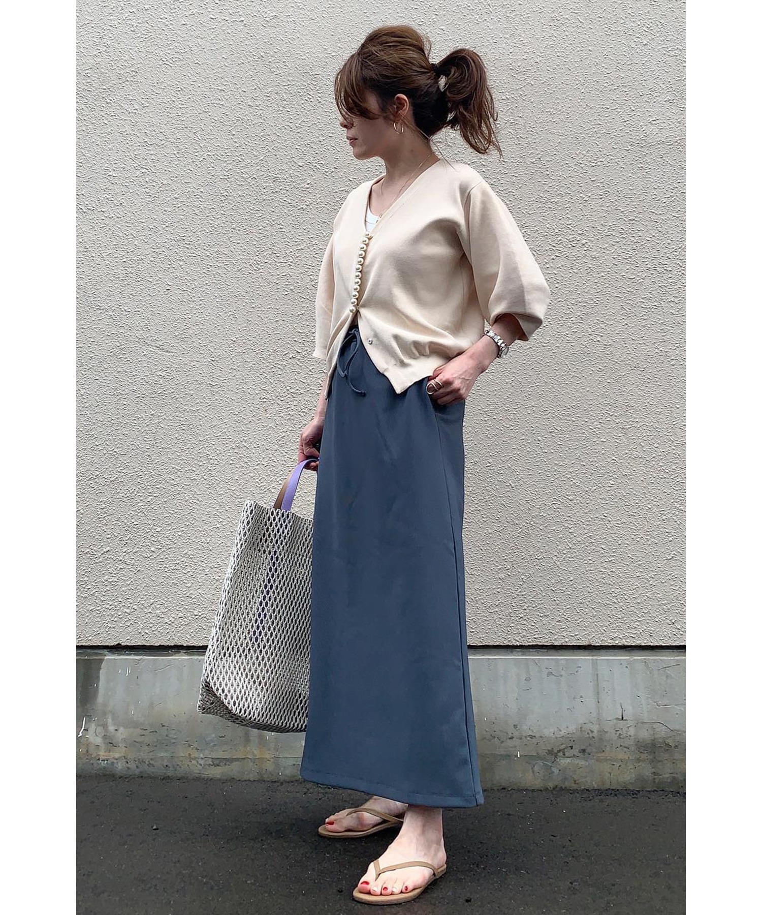 model：H158 着用サイズ：FREE