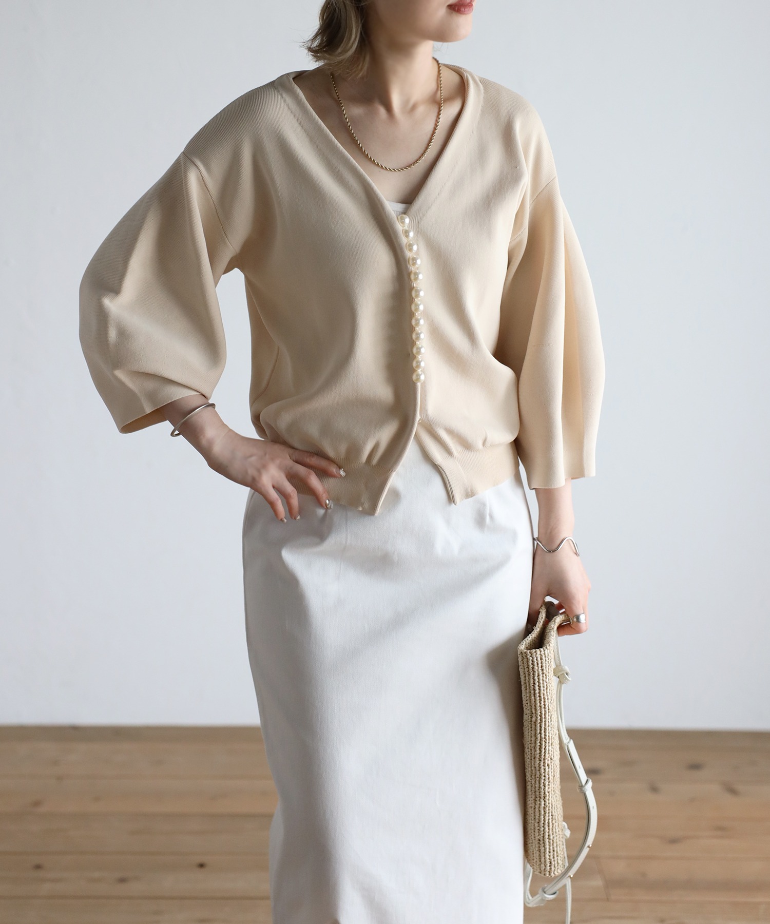 model：H158 着用サイズ：FREE