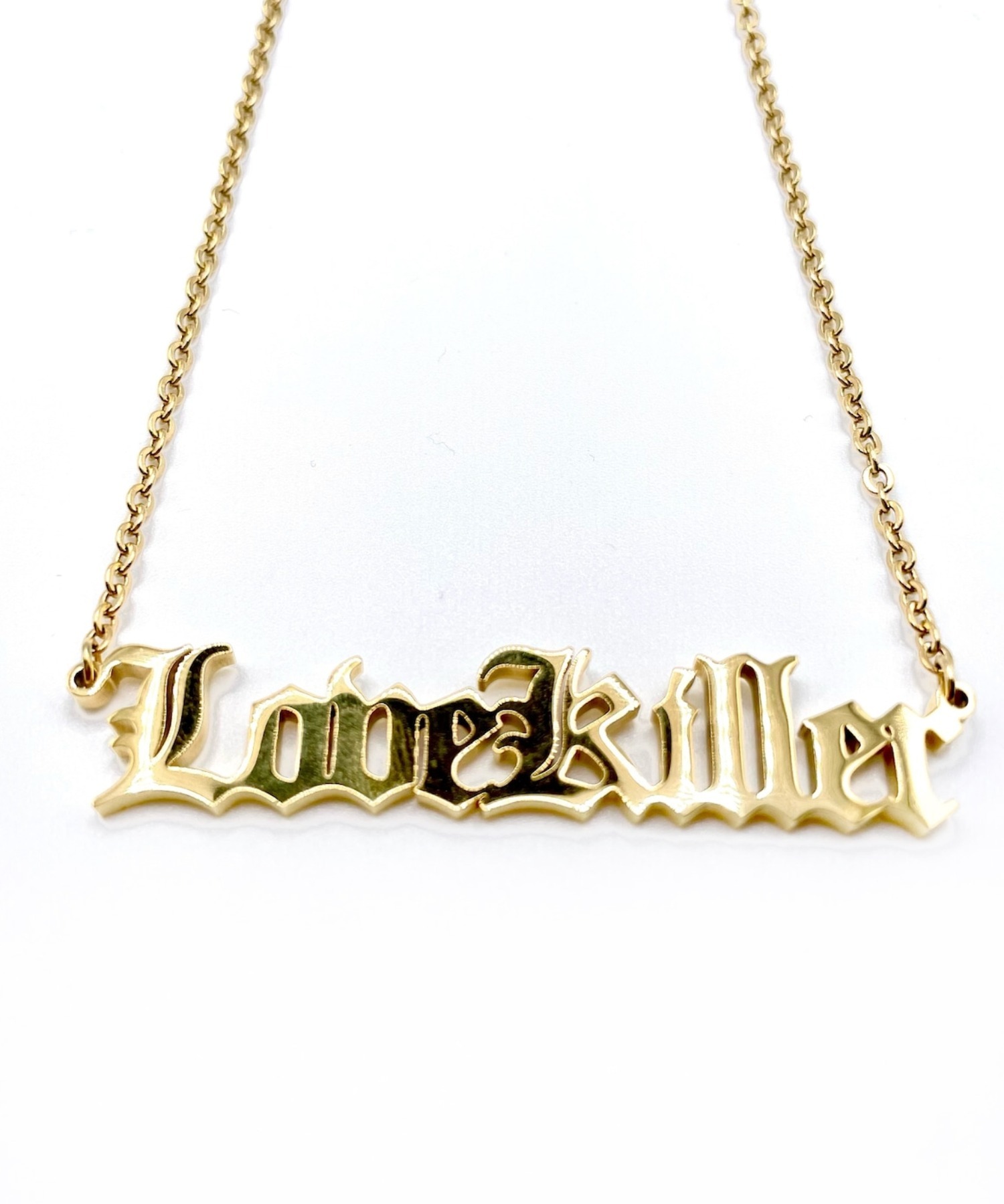 A'GEM/9 × .kom『LOVE KILLER/ラブキラー』lovekiller  logo necklace/ラブキラー ロゴ ネックレス