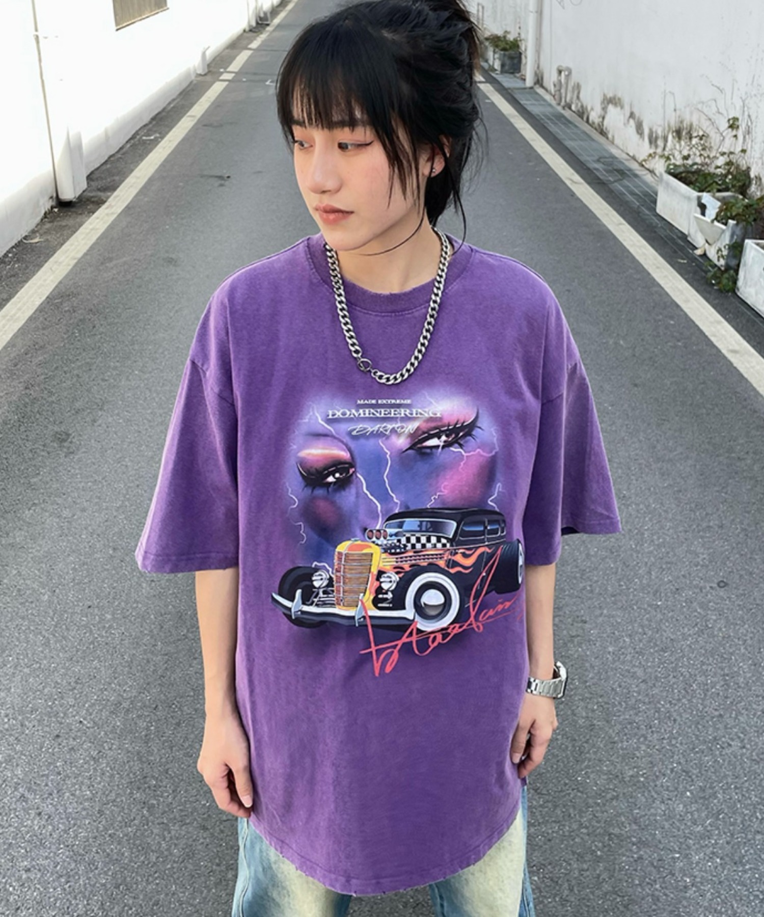 AMIRI Alchemy Frame フーディー グラフィックデザイン コットン A'GEM/9 × .kom『ARULE/アルール』ビンテージ加工 アート