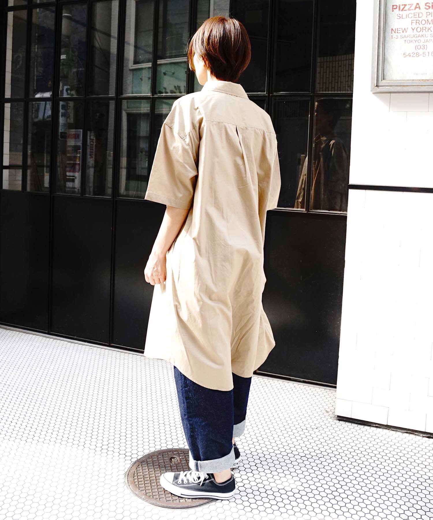 77 以上節約 Kangol カンゴール シャツワンピース ワインポイント ビッグシルエット