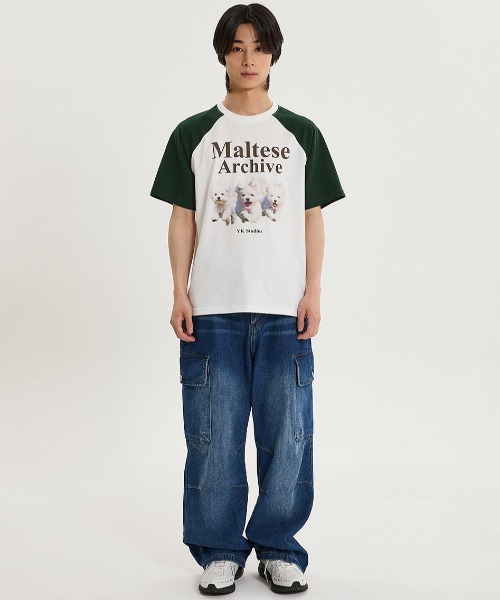 A'GEM/9 × .kom 『WaiKei/ワイケイ』 Maltese archive raglan