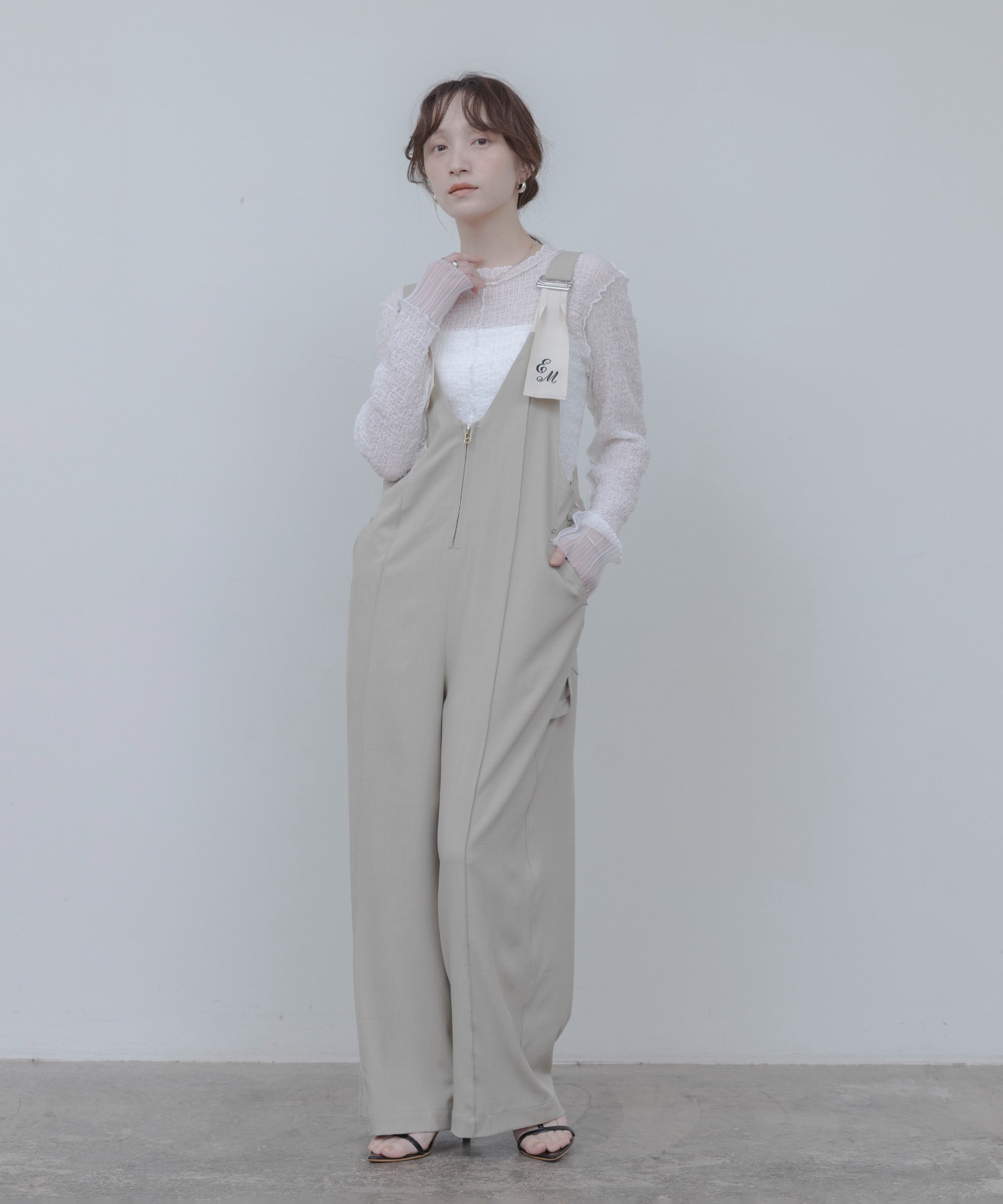 今期　新品　Eimee Law オールインワン　サロペット　スコットクラブ ペインターロゴ刺繍サロペット Eimee Law│Eimee Law & LHELBIE 公式