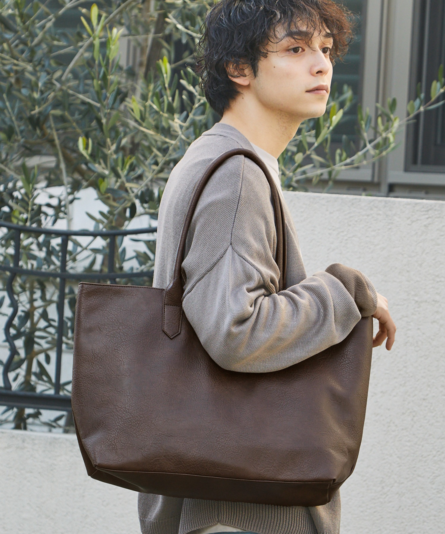 Basic Neoleather Big ToteBag MONO-MART│MONO-MART [モノマート