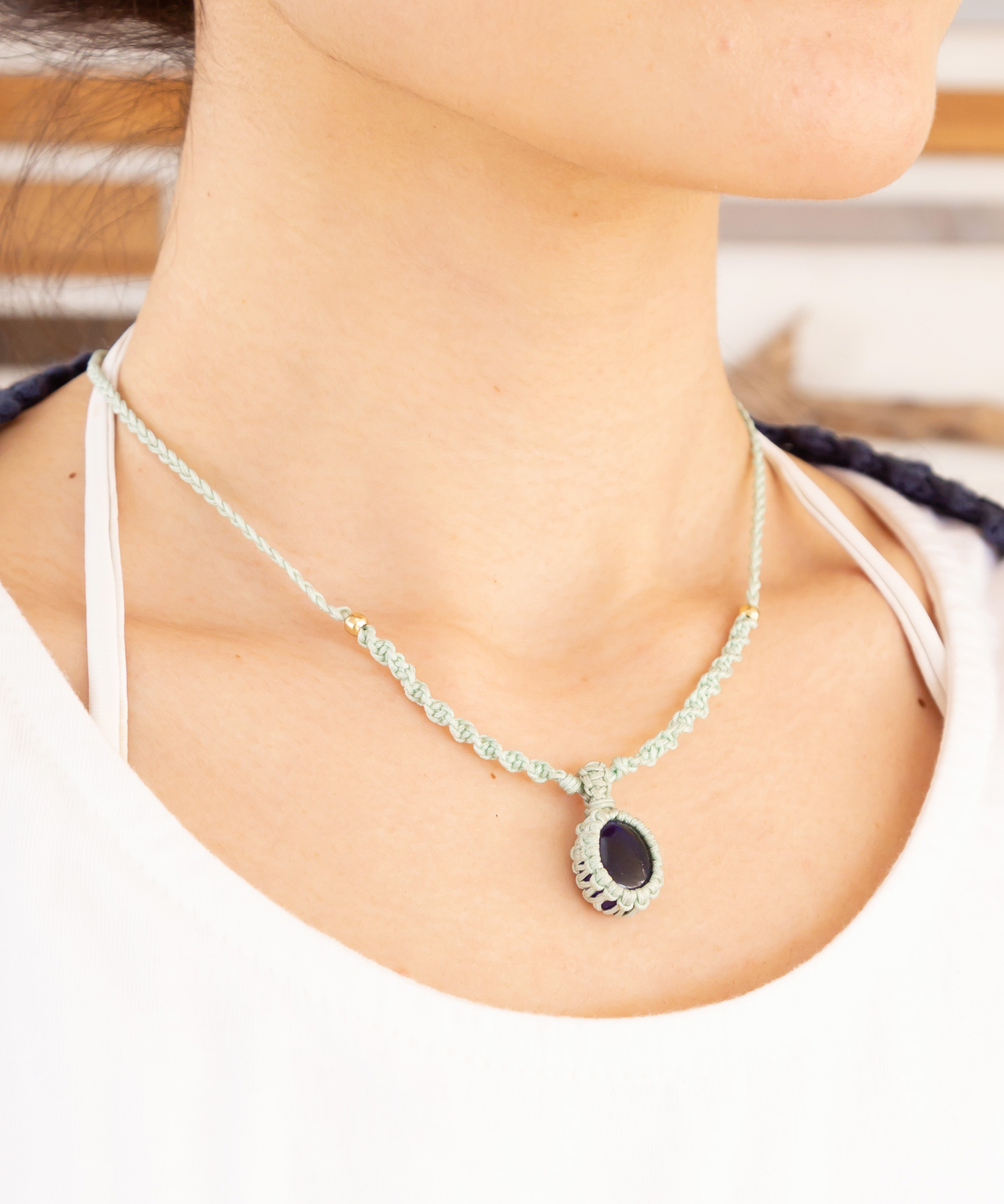 マクラメ編みネックレス Gaza Cch Ps