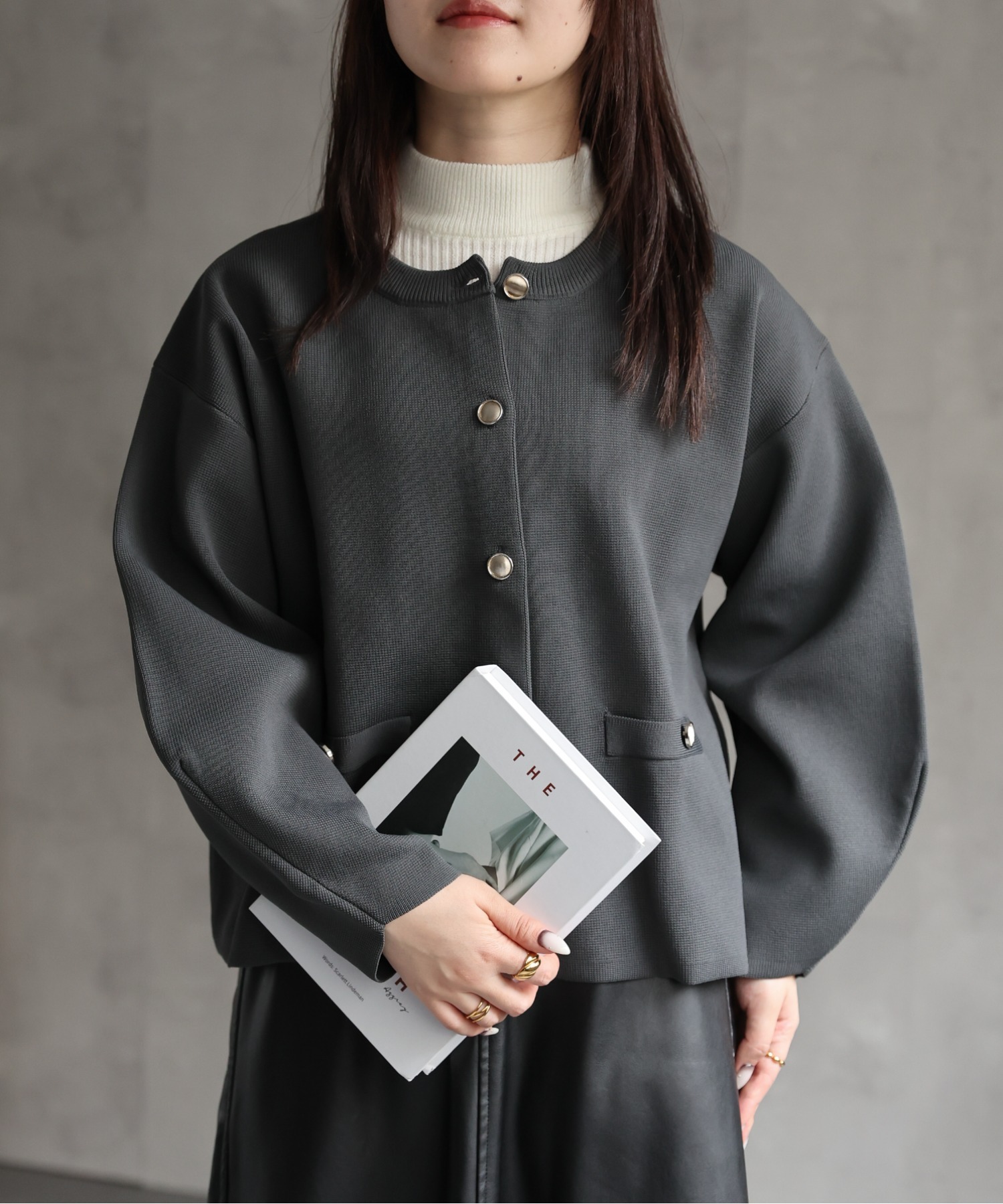 model:158㎝　着用サイズFREE