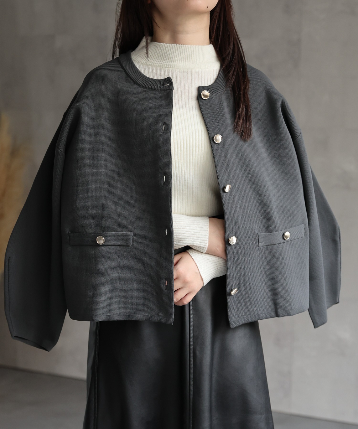 model:158㎝　着用サイズFREE