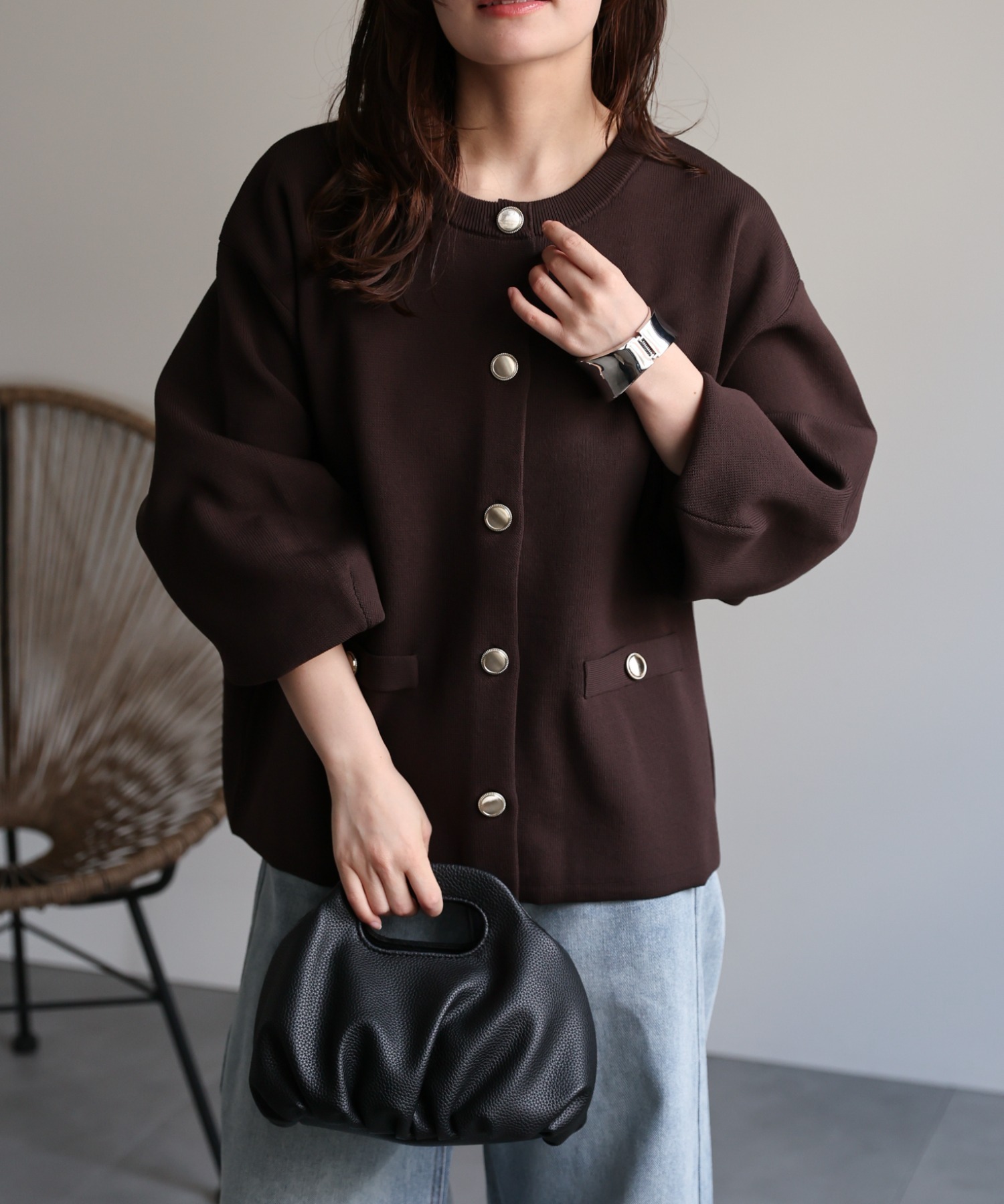 model：156cm 着用サイズ：FREE