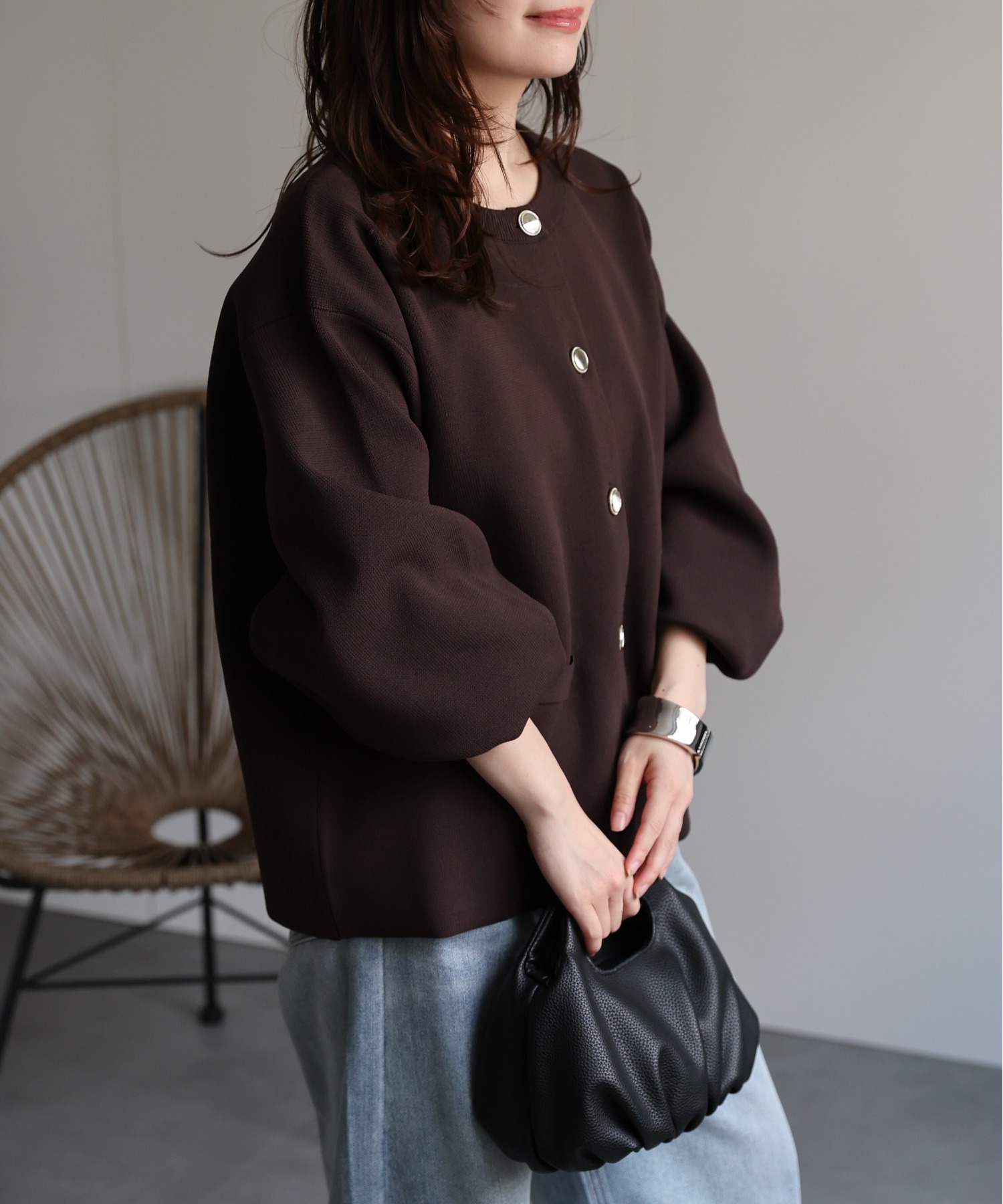 model：156cm 着用サイズ：FREE
