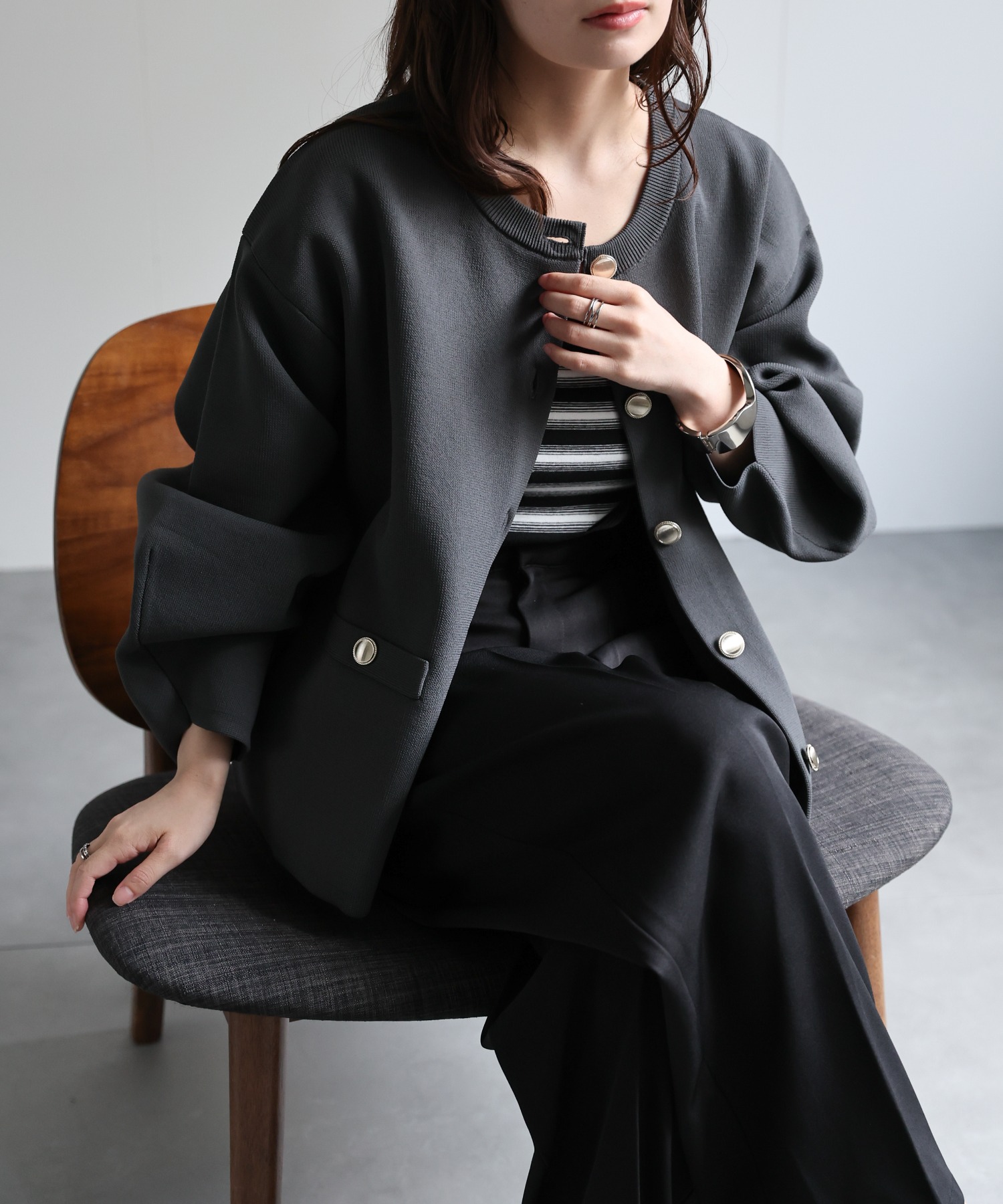model：156cm 着用サイズ：FREE