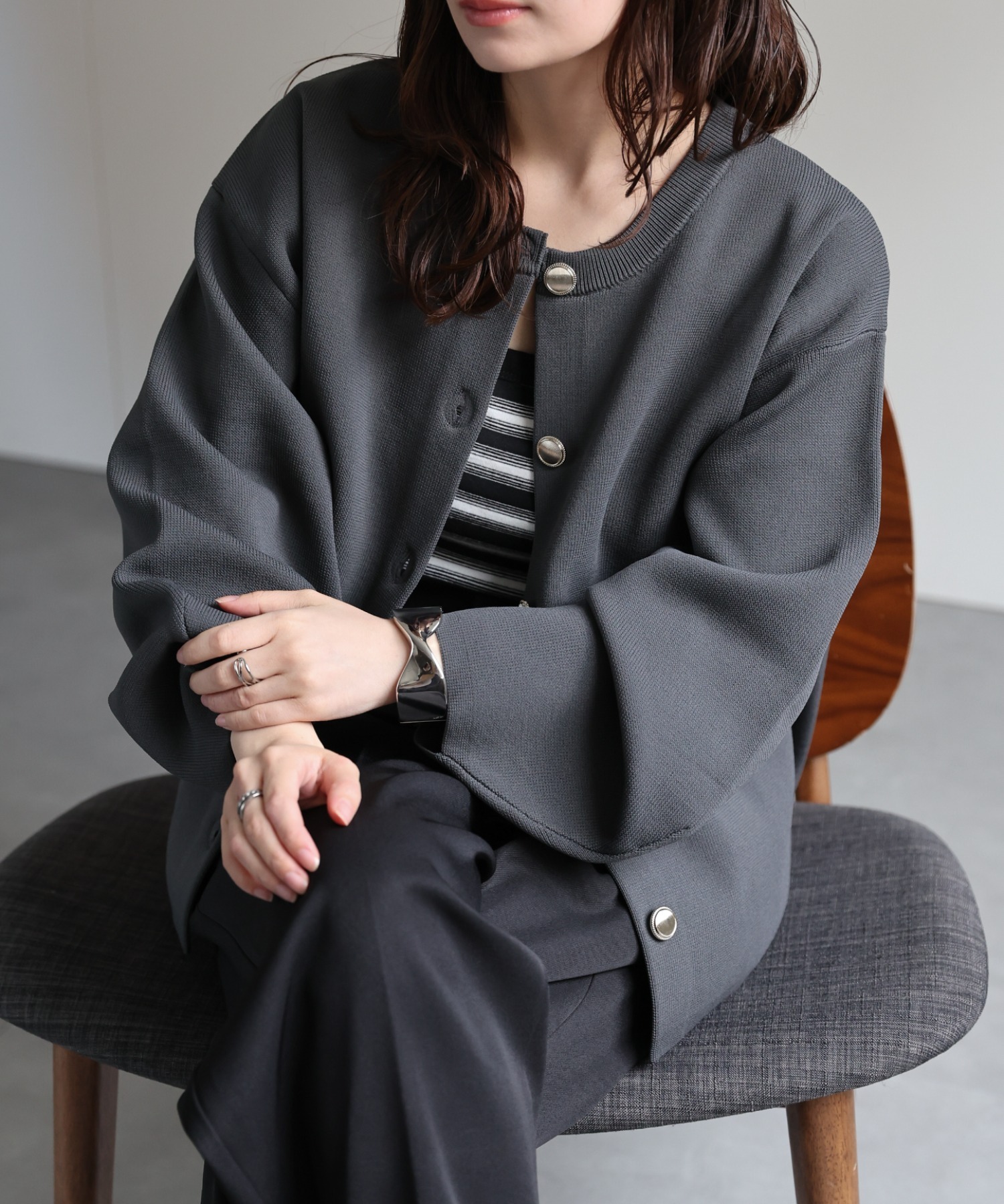 model：156cm 着用サイズ：FREE