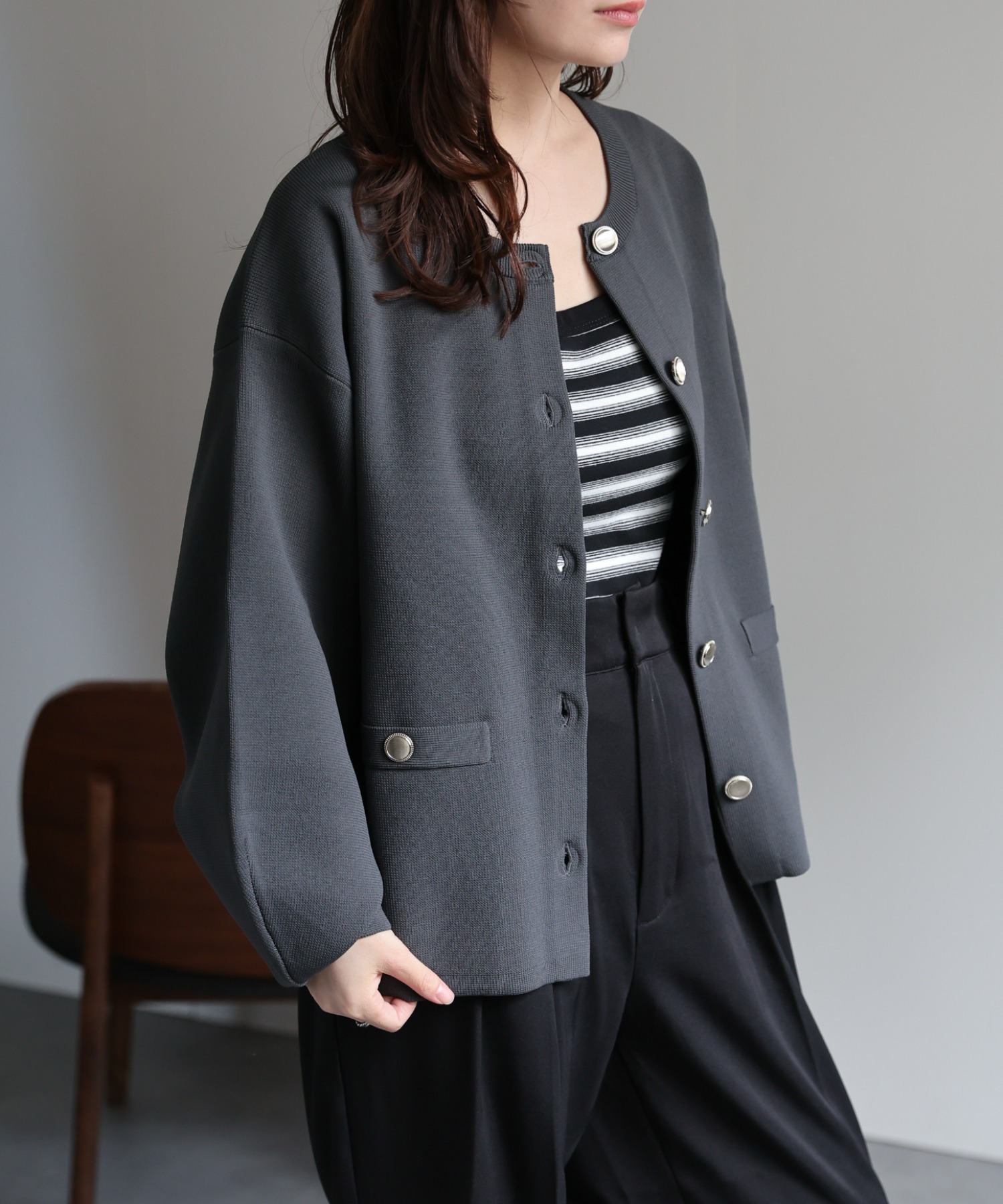 model：156cm 着用サイズ：FREE