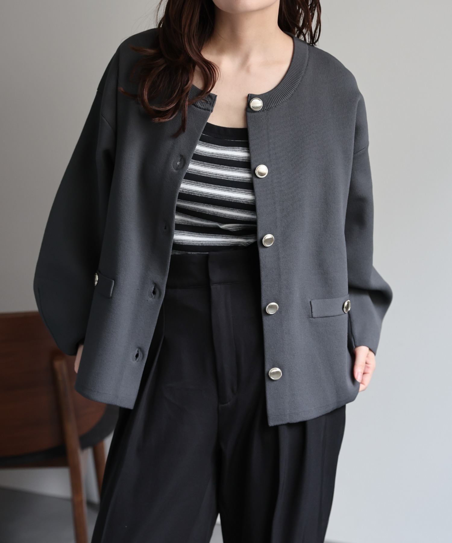 model：156cm 着用サイズ：FREE