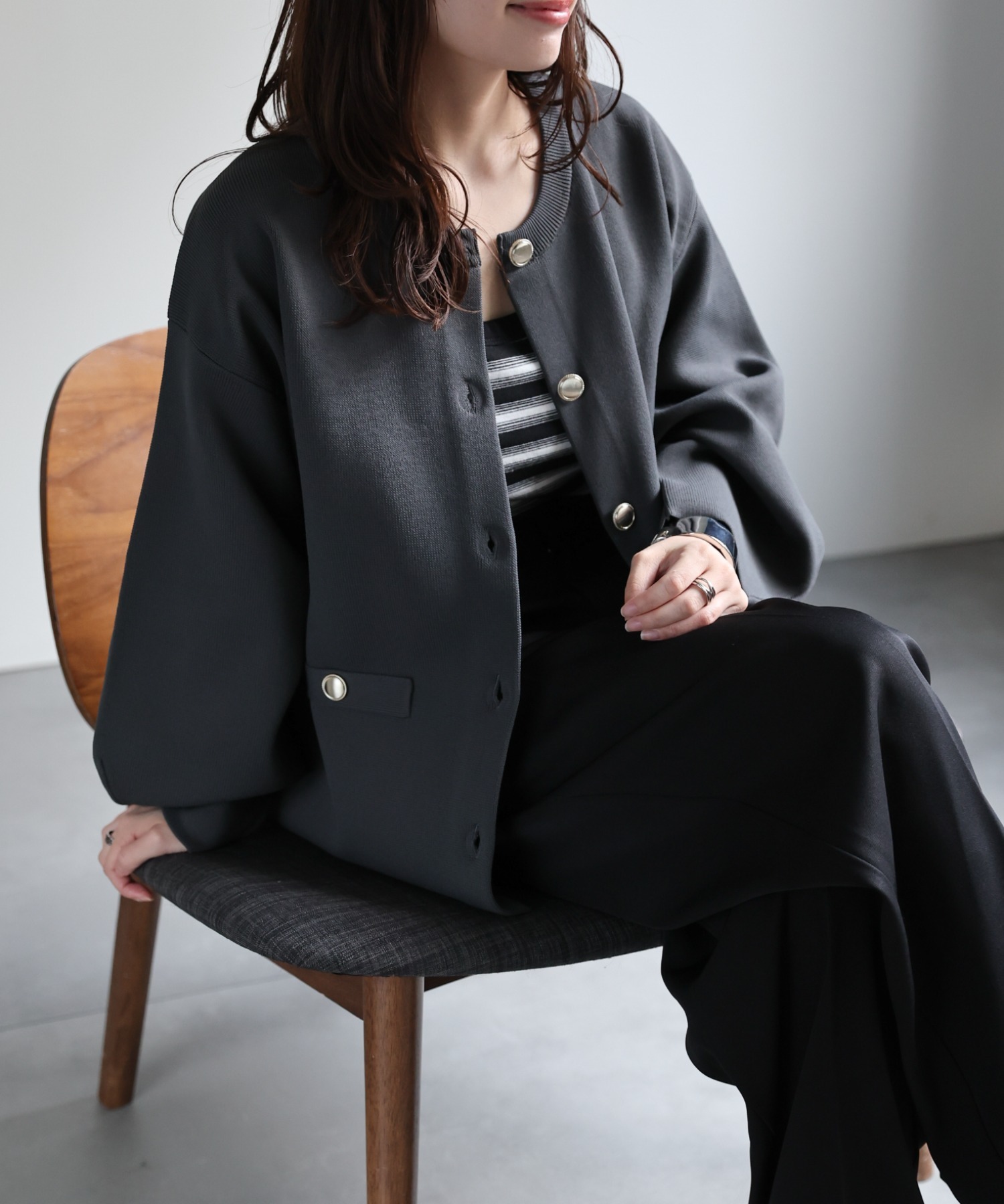 model：156cm 着用サイズ：FREE