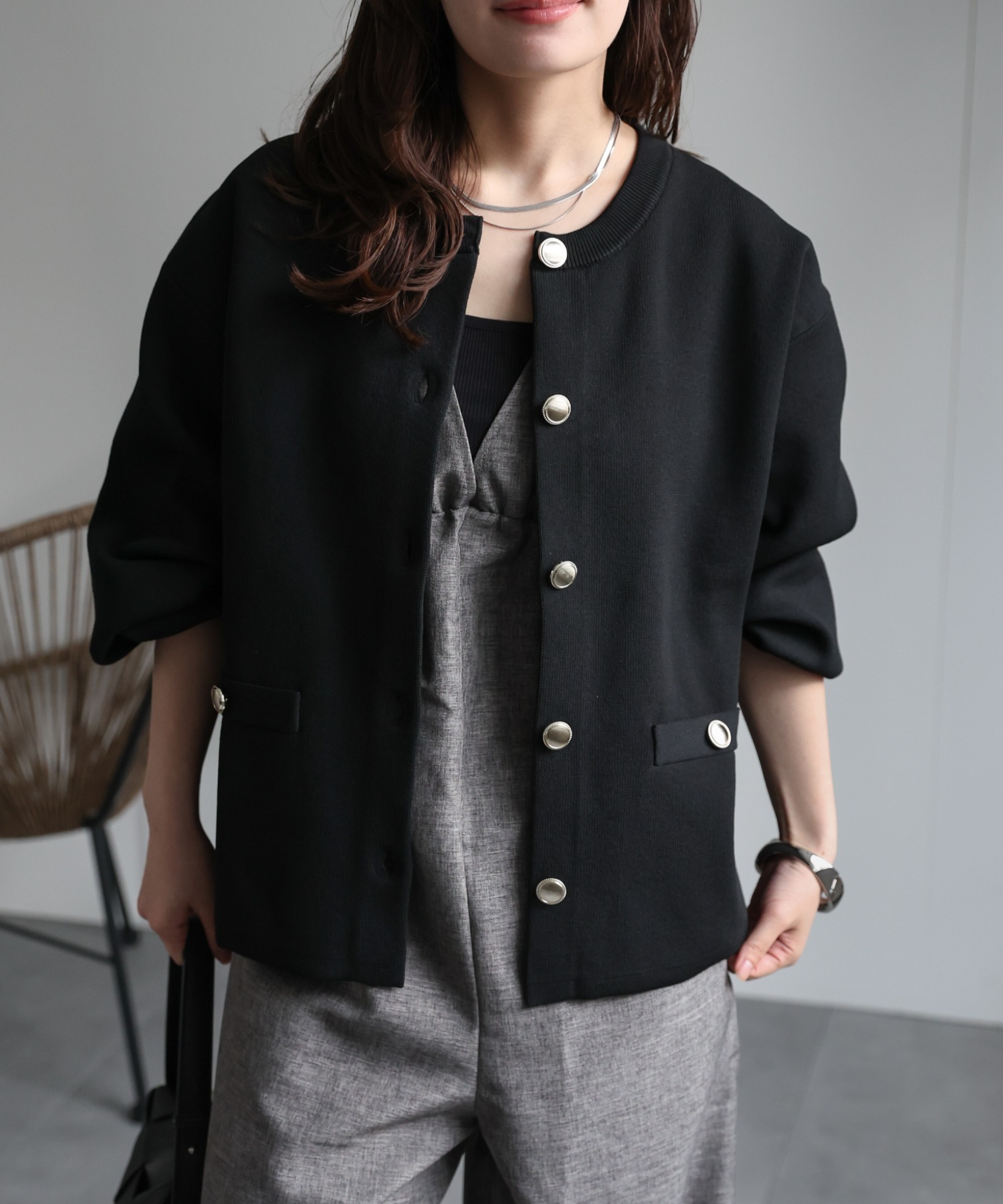 model：156cm 着用サイズ：FREE