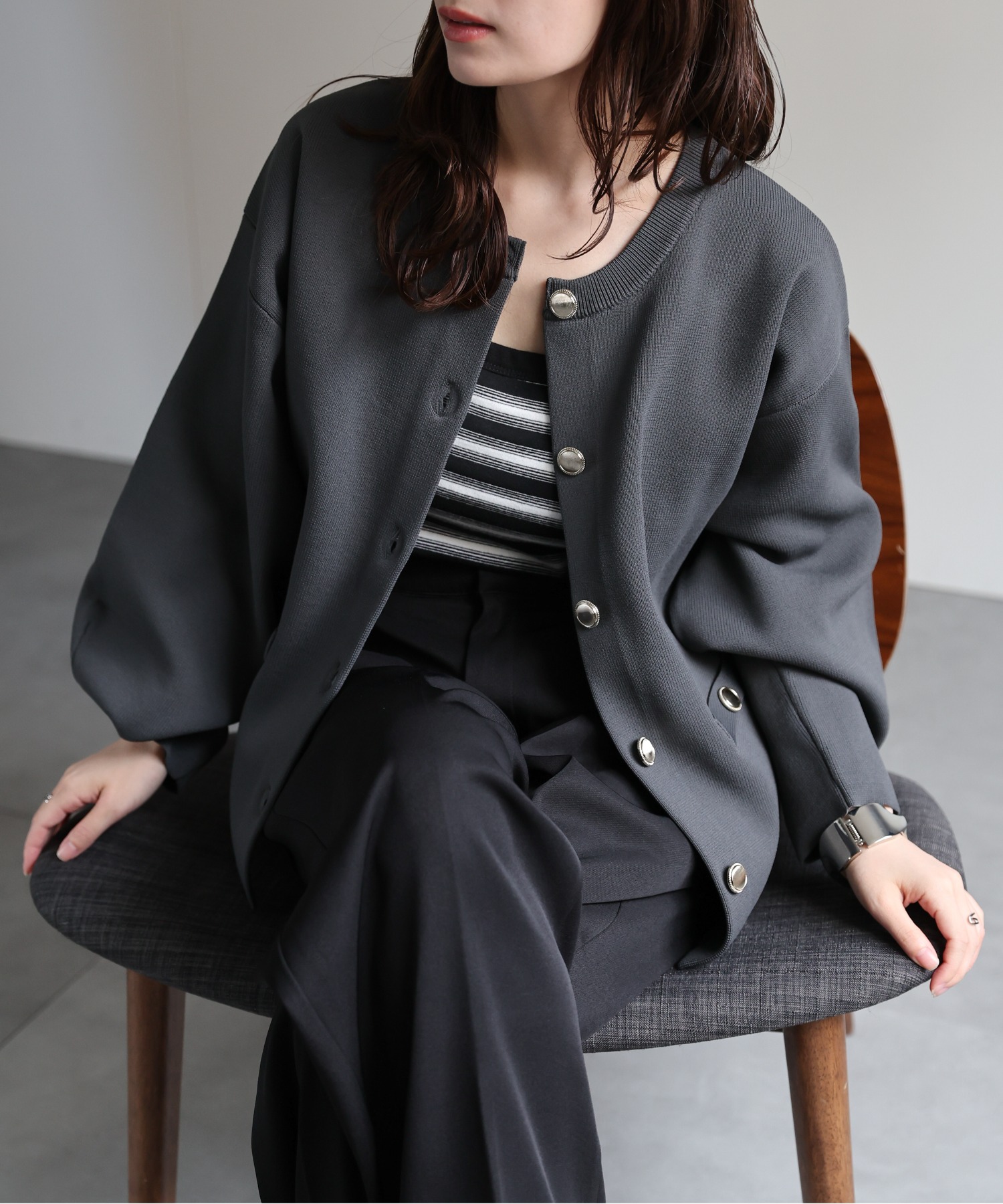 model：156cm 着用サイズ：FREE