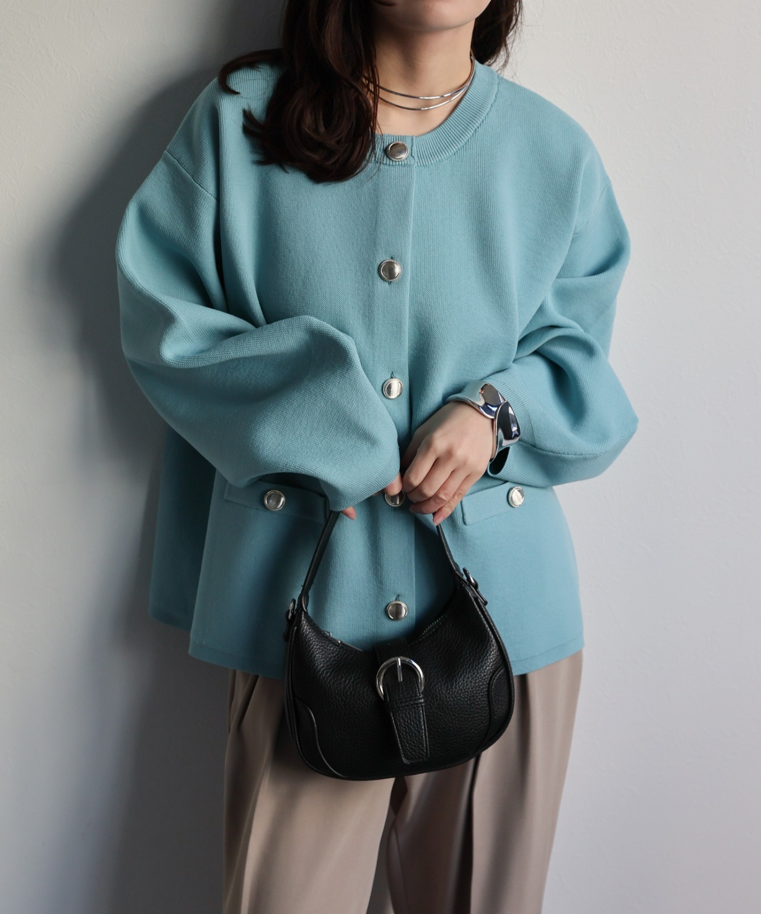model：156cm 着用サイズ：FREE
