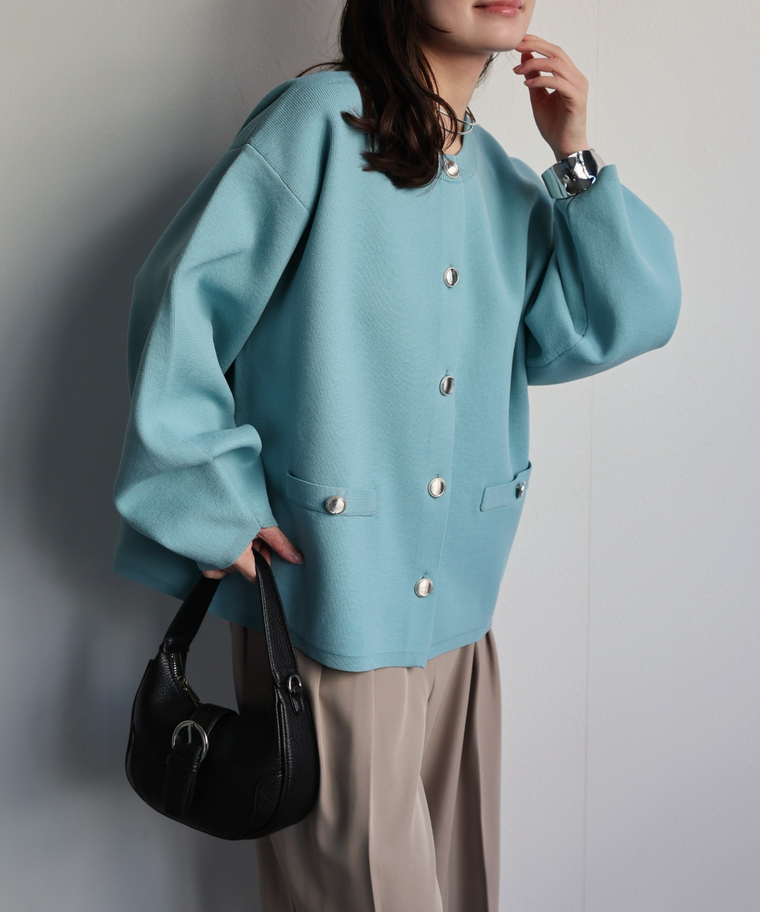 model：156cm 着用サイズ：FREE