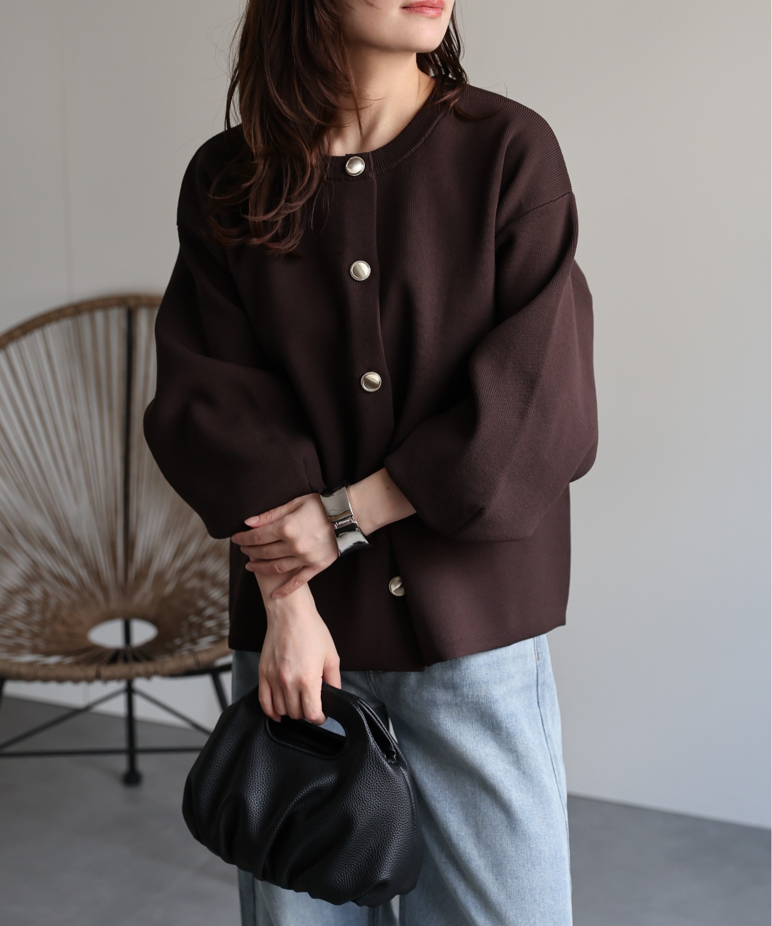 model：156cm 着用サイズ：FREE