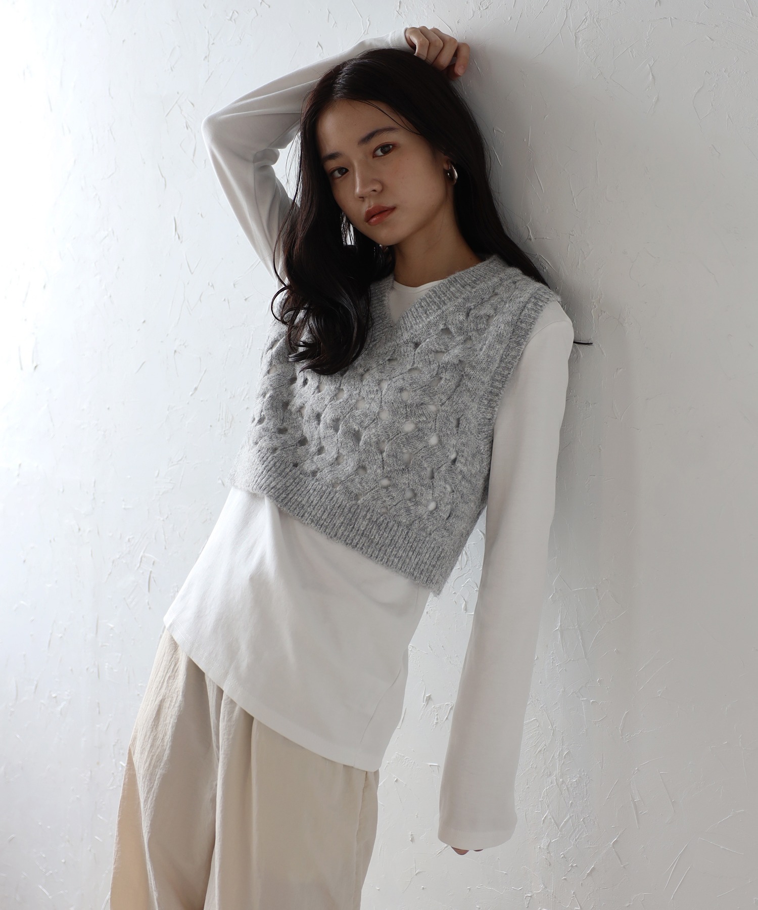 model：H160 着用サイズ：FREE