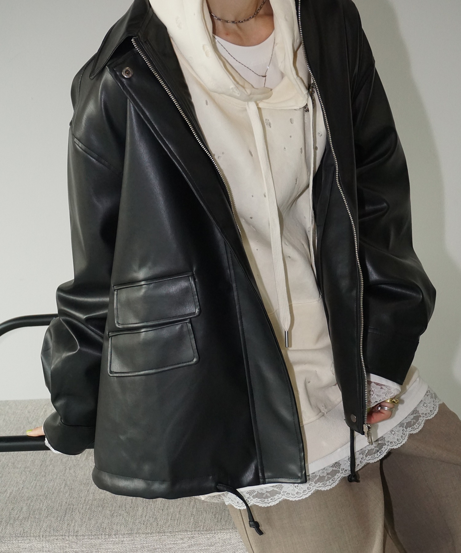 Fanostudios Love button coatジャケット（m） chuclla｜フード ダッフルロングコート FC19W140 Fano Studios