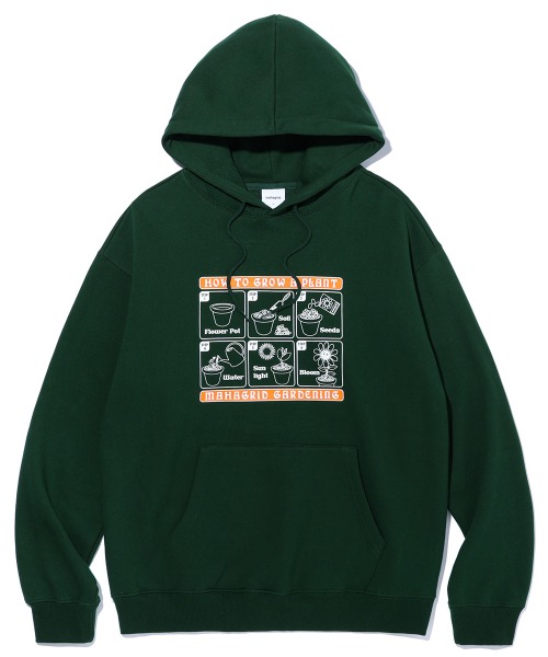 mahagrid/マハグリッド』GARDENING HOODIE/ガーデニングデザイン