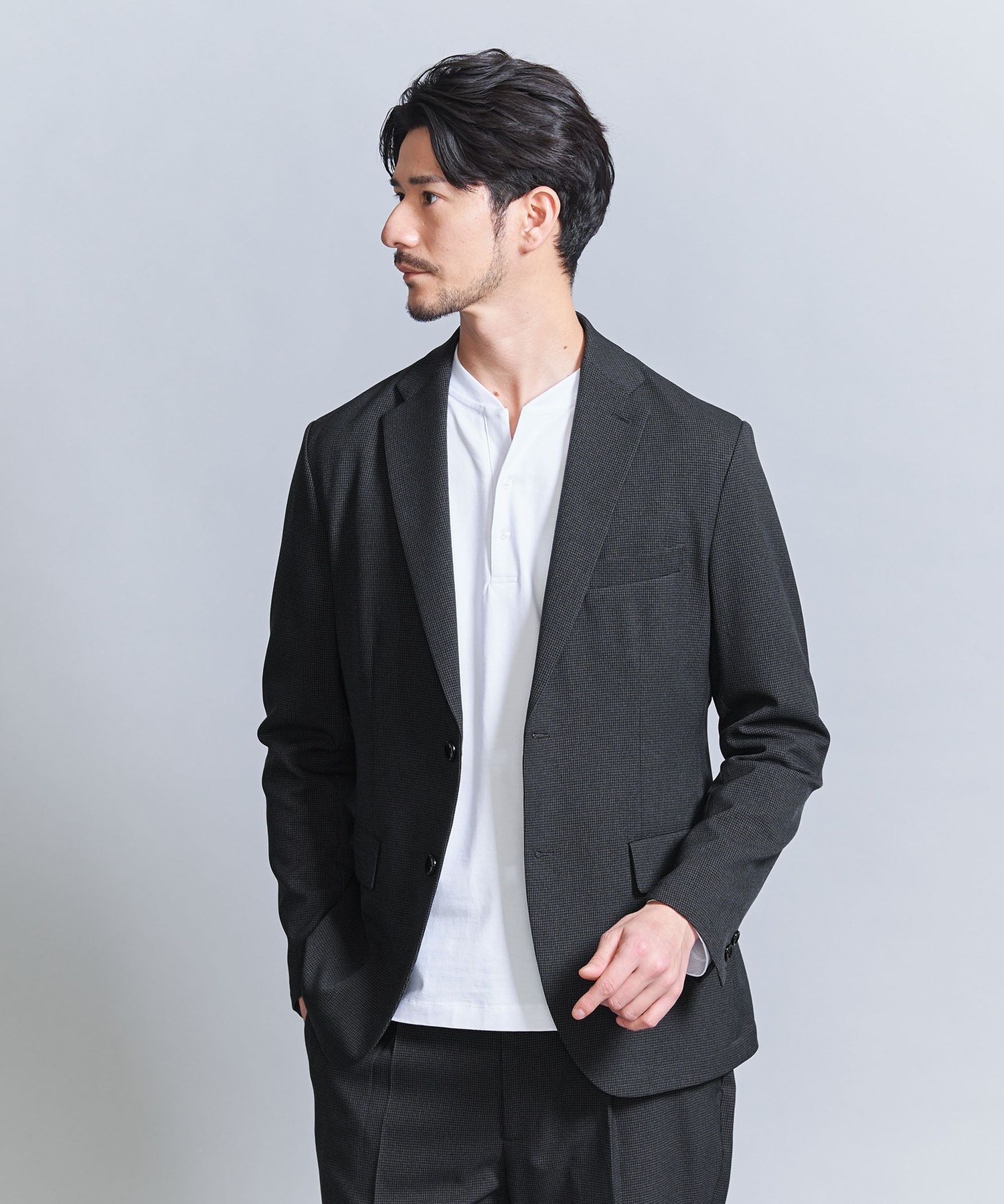 WEB限定 WARDROBE SMART】LANATEC セットアップ/背抜きジャケット