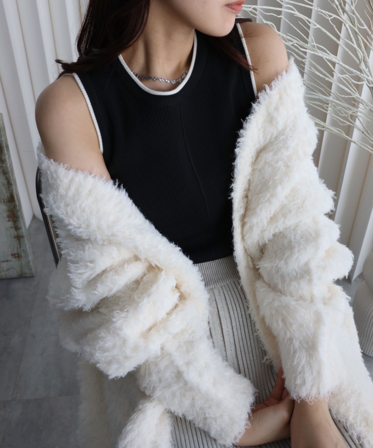 model：164cm. 着用サイズ：FREE