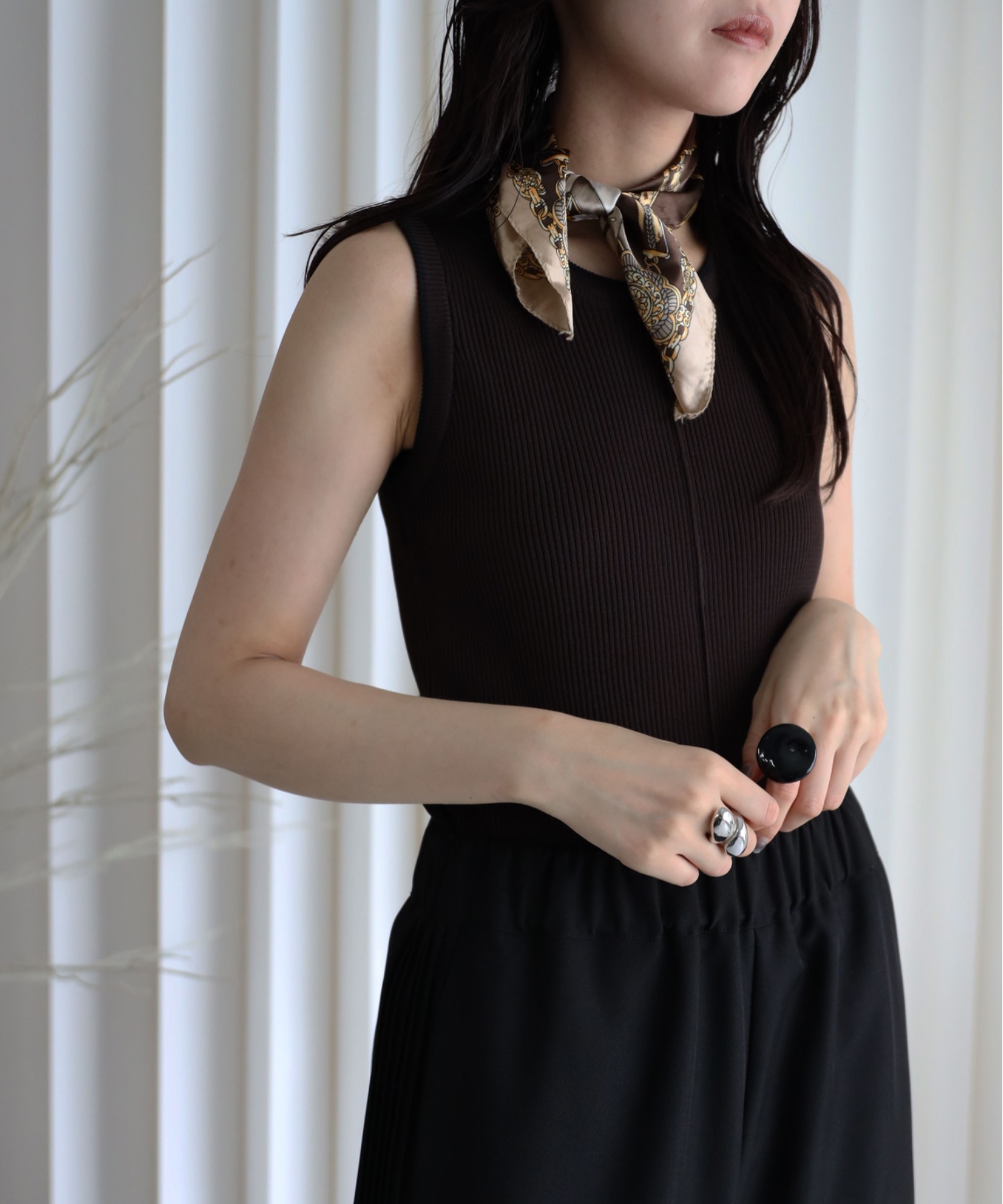 model：164cm. 着用サイズ：FREE