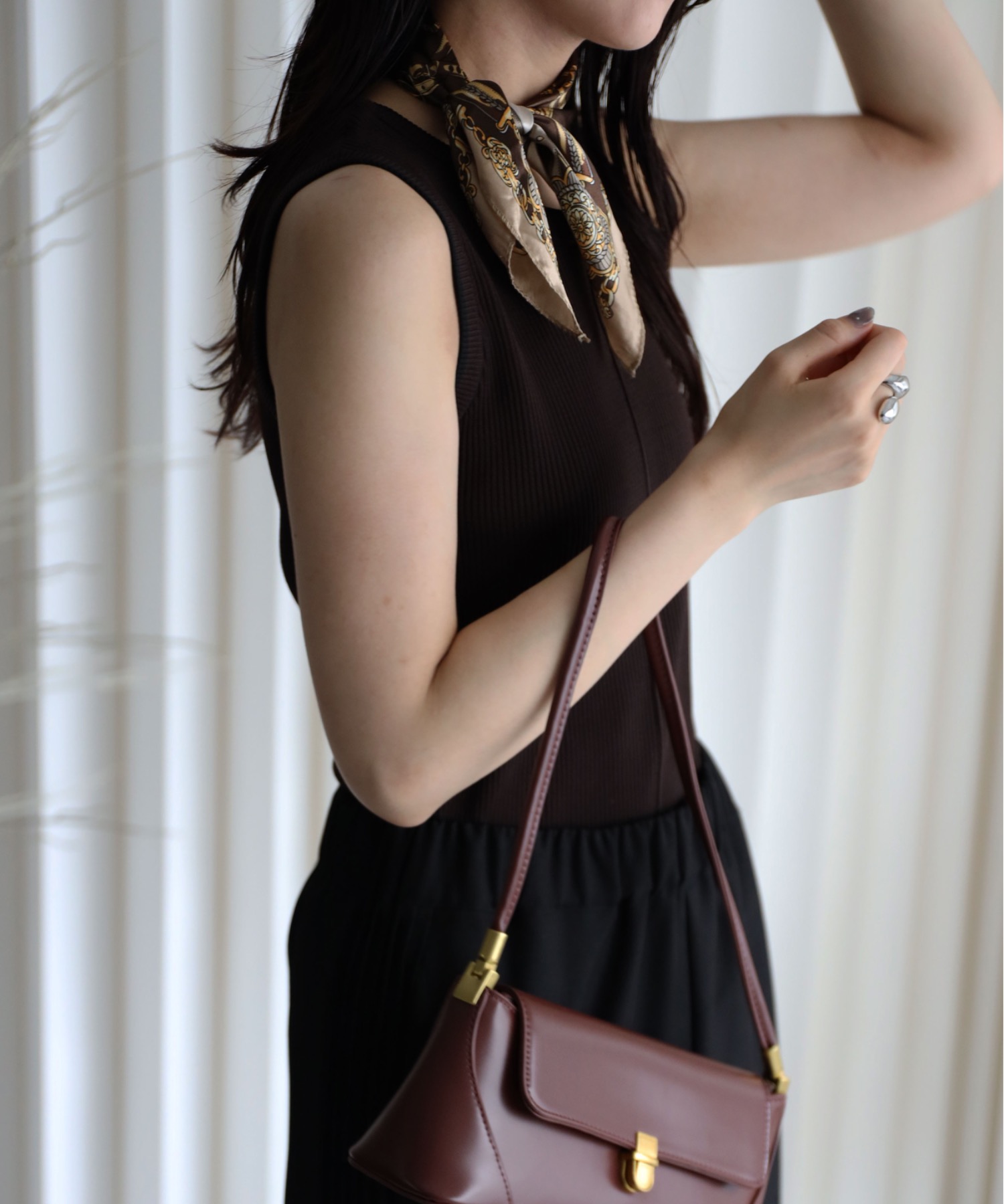 model：164cm. 着用サイズ：FREE