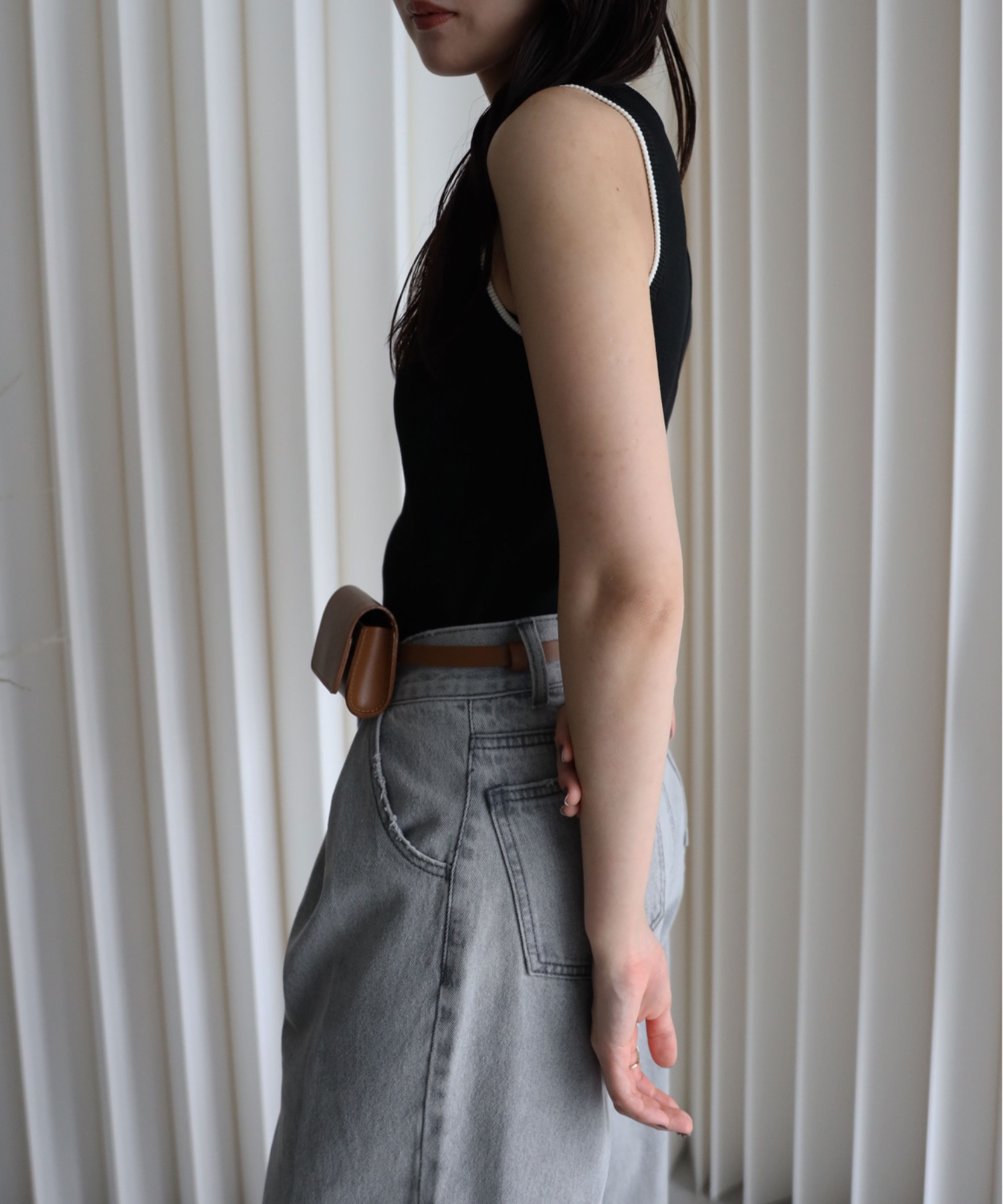 model：164cm. 着用サイズ：FREE