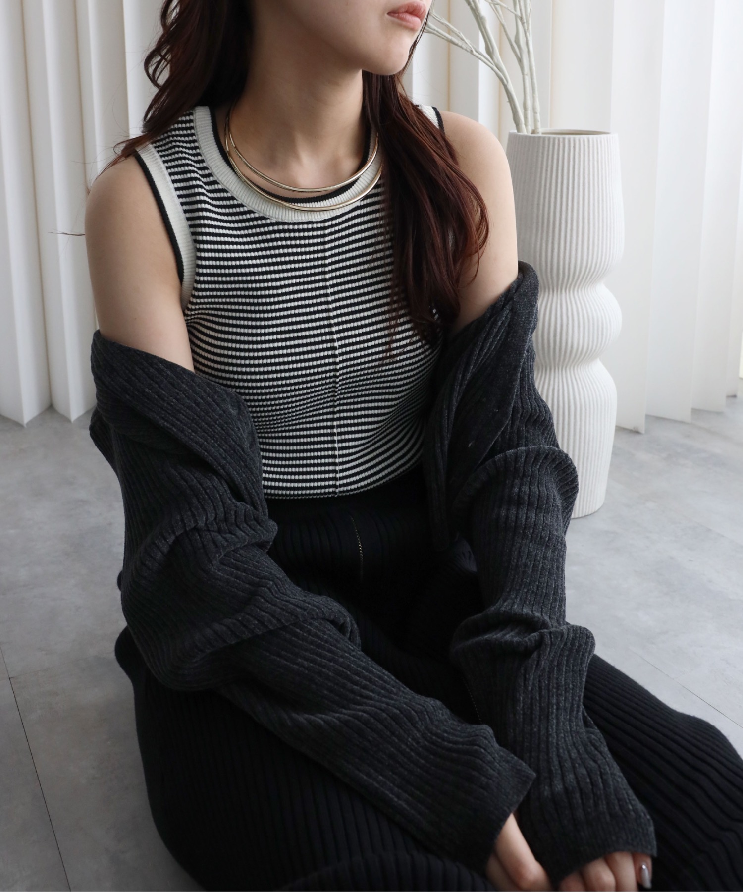 model：164cm. 着用サイズ：FREE