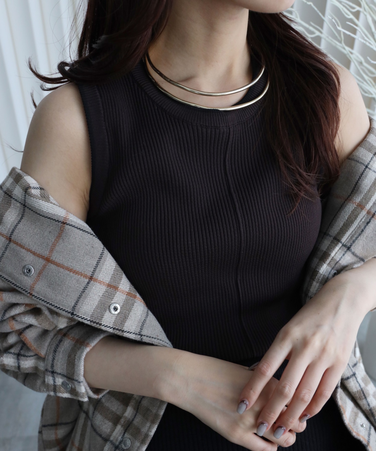 model：164cm. 着用サイズ：FREE