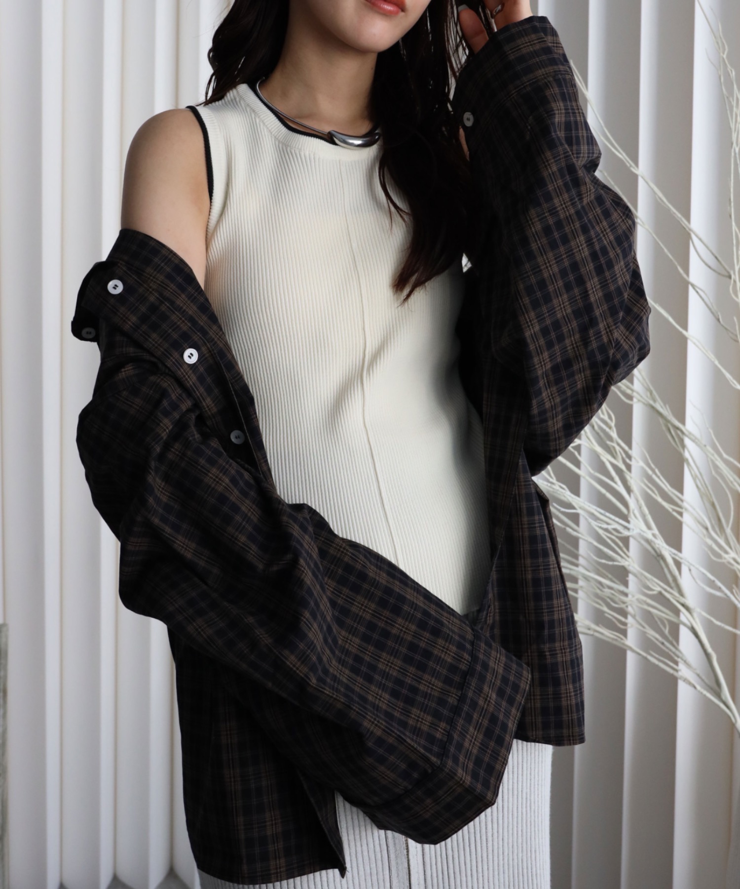 model：164cm. 着用サイズ：FREE