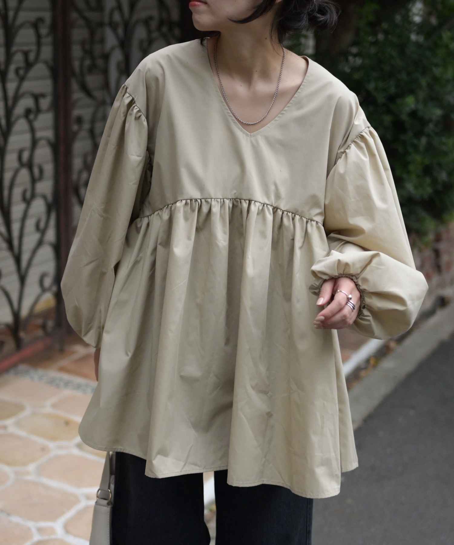 model:H163. 着用サイズ：FREE
