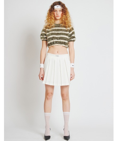 ★CRANK★GLOSSY PADDED PANTS_BEIGE★正規品/韓国直送料込/人気 A'GEM/9 × .kom『CRANK/クランク』MESH SLEEVELESS & TRACK TOP