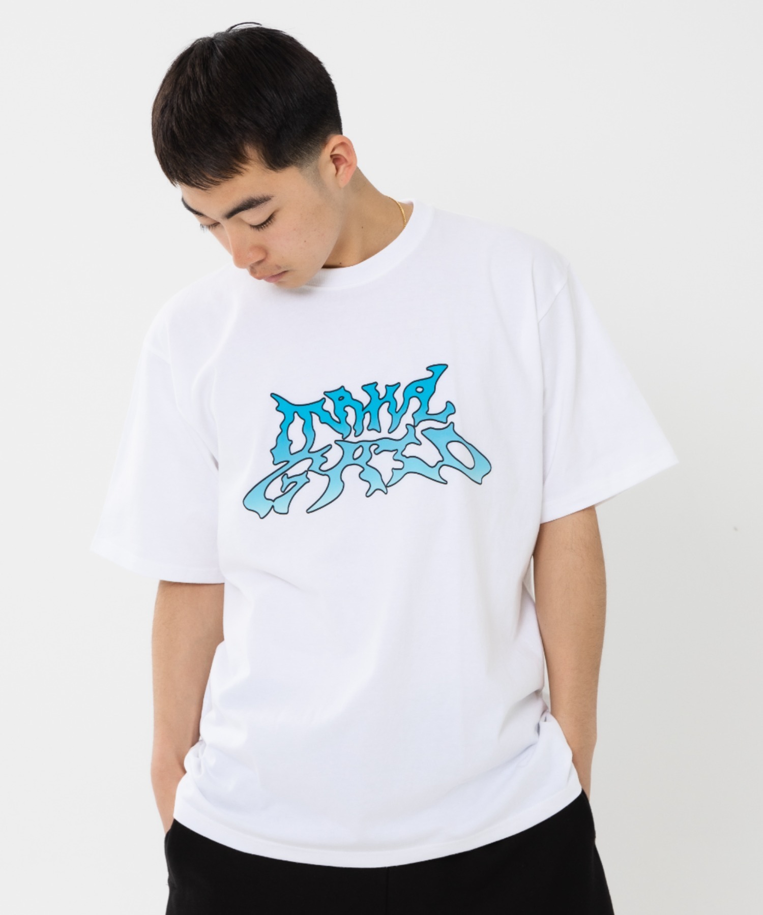 mahagrid/マハグリッド』TRIBAL LOGO TEE/トライバル 半袖 Tシャツ