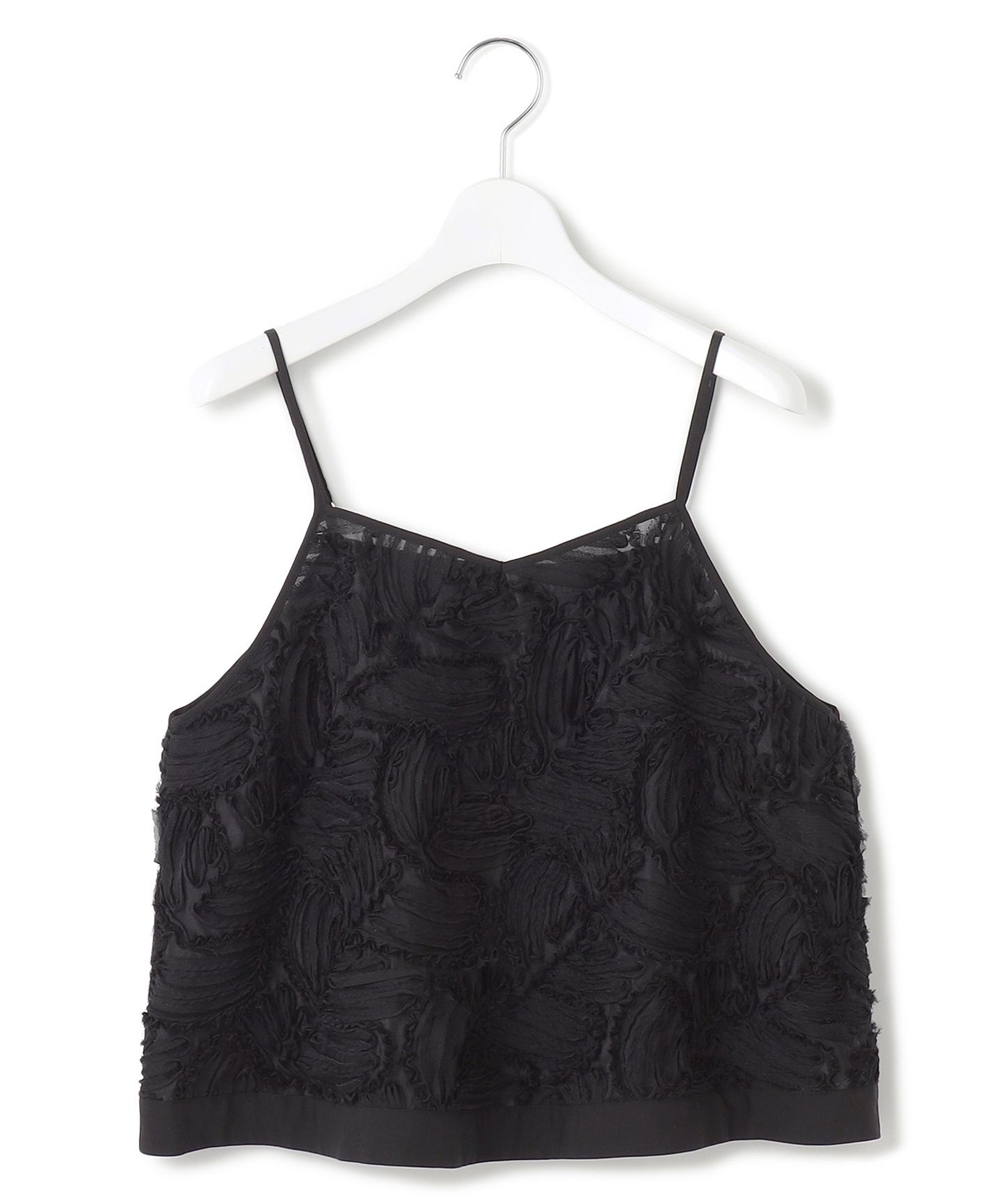 【洗える】リボンエンブロイダリー キャミソール