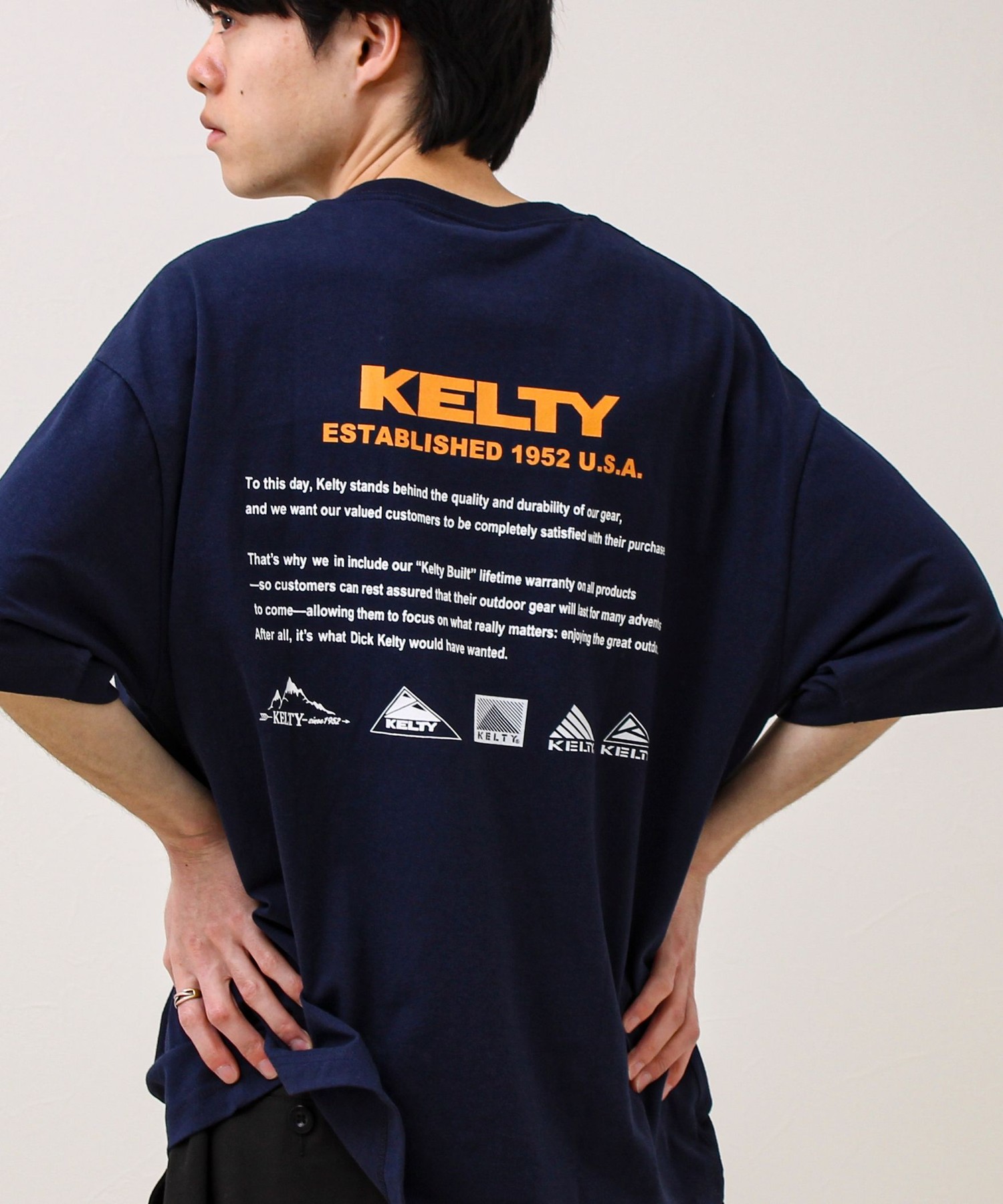 [KELTY×GLOSTER] бэк‑хистрил логотип‑футболка T