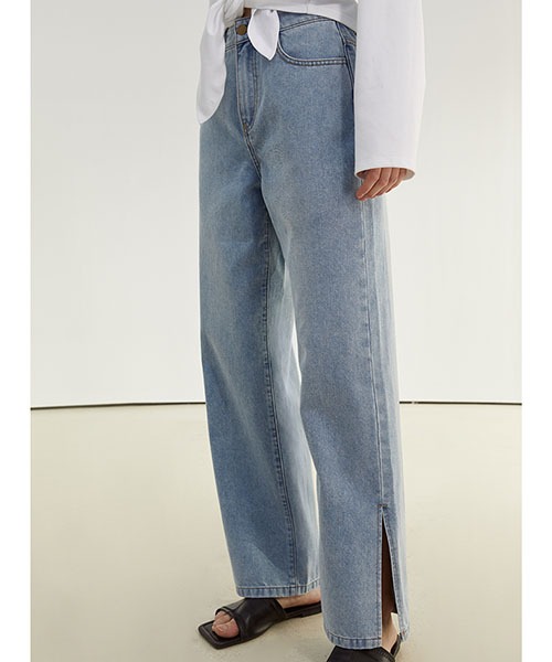 Fano Studios】Side slit denim pants FX21K010-ファッション通販 