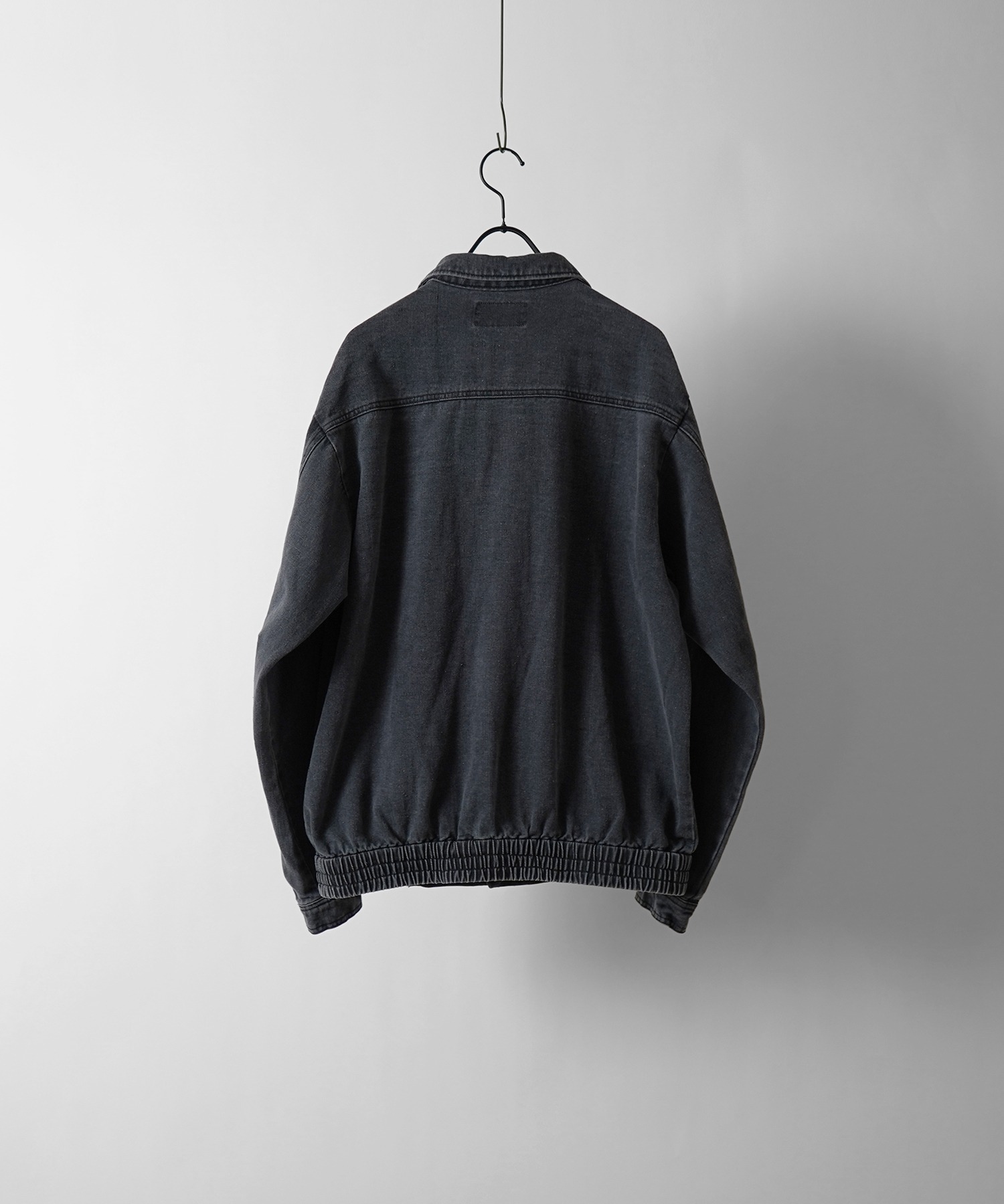 25SS【新色追加】ビッグシルエット ヴィンテージライク ケミカルウォッシュ加工 グラデーション デニムブルゾン / Gジャン デニムジャケット【Confirm】