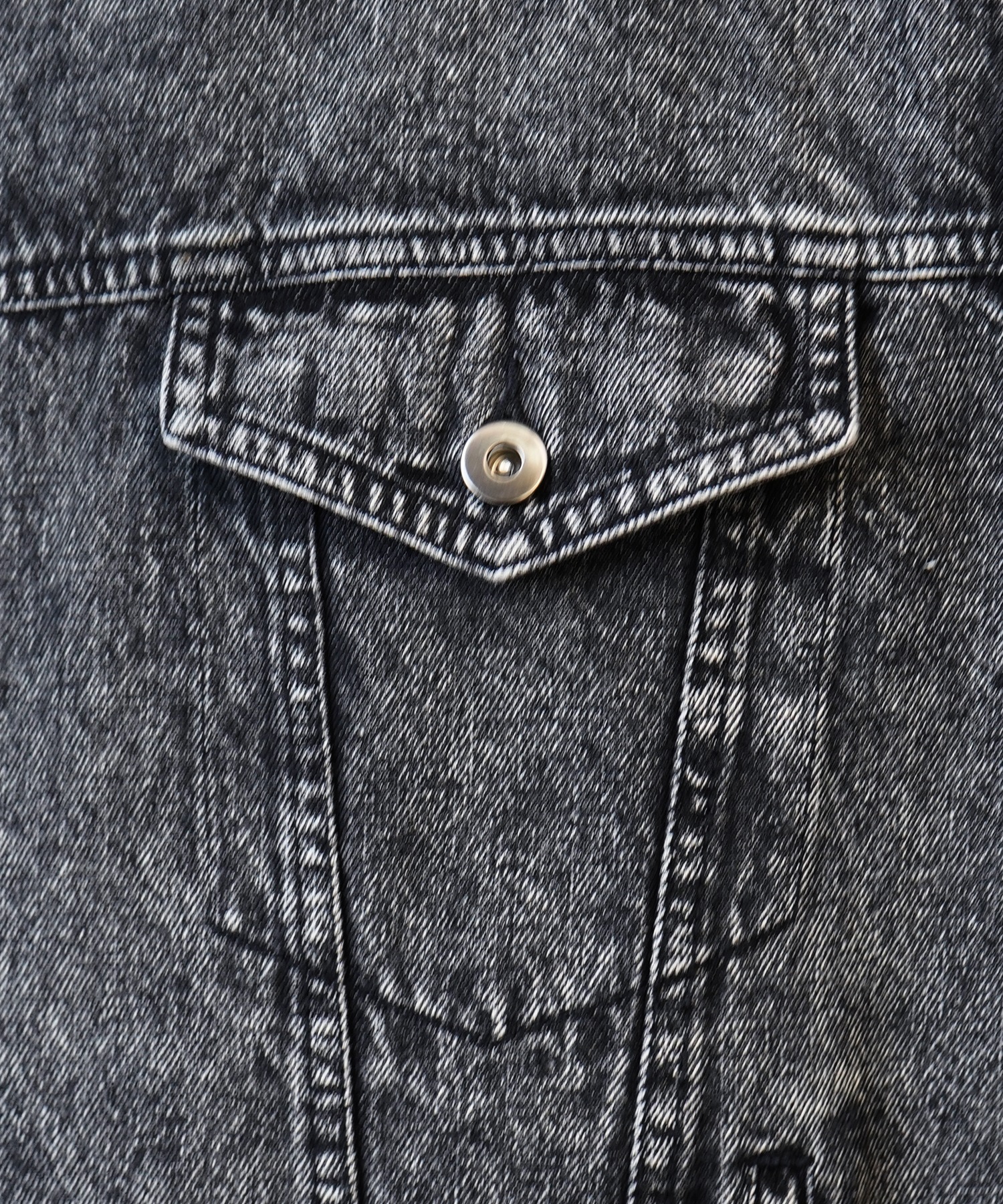 25SS【新色追加】ビッグシルエット ヴィンテージライク ケミカルウォッシュ加工 グラデーション デニムブルゾン / Gジャン デニムジャケット【Confirm】