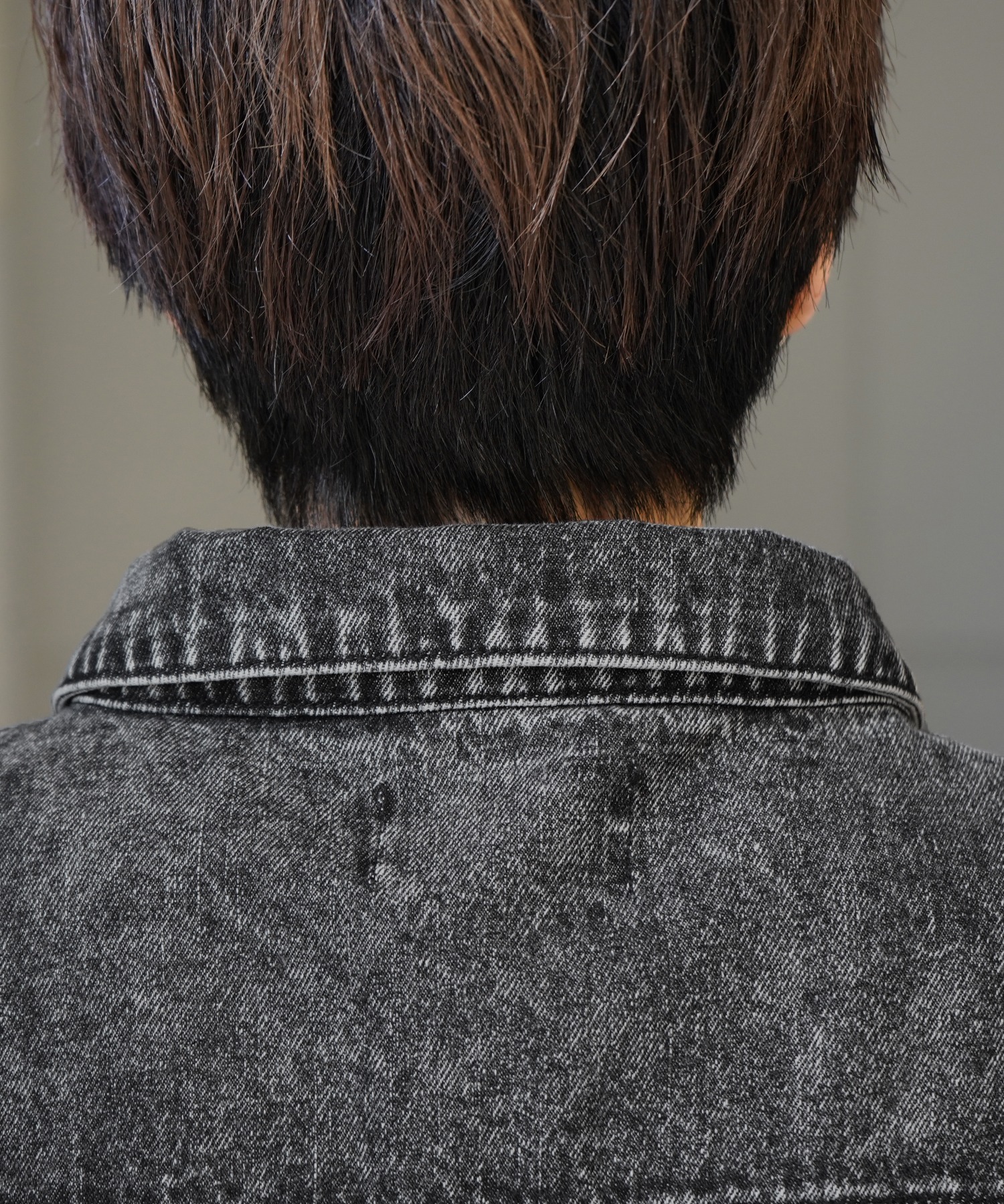 25SS【新色追加】ビッグシルエット ヴィンテージライク ケミカルウォッシュ加工 グラデーション デニムブルゾン / Gジャン デニムジャケット【Confirm】