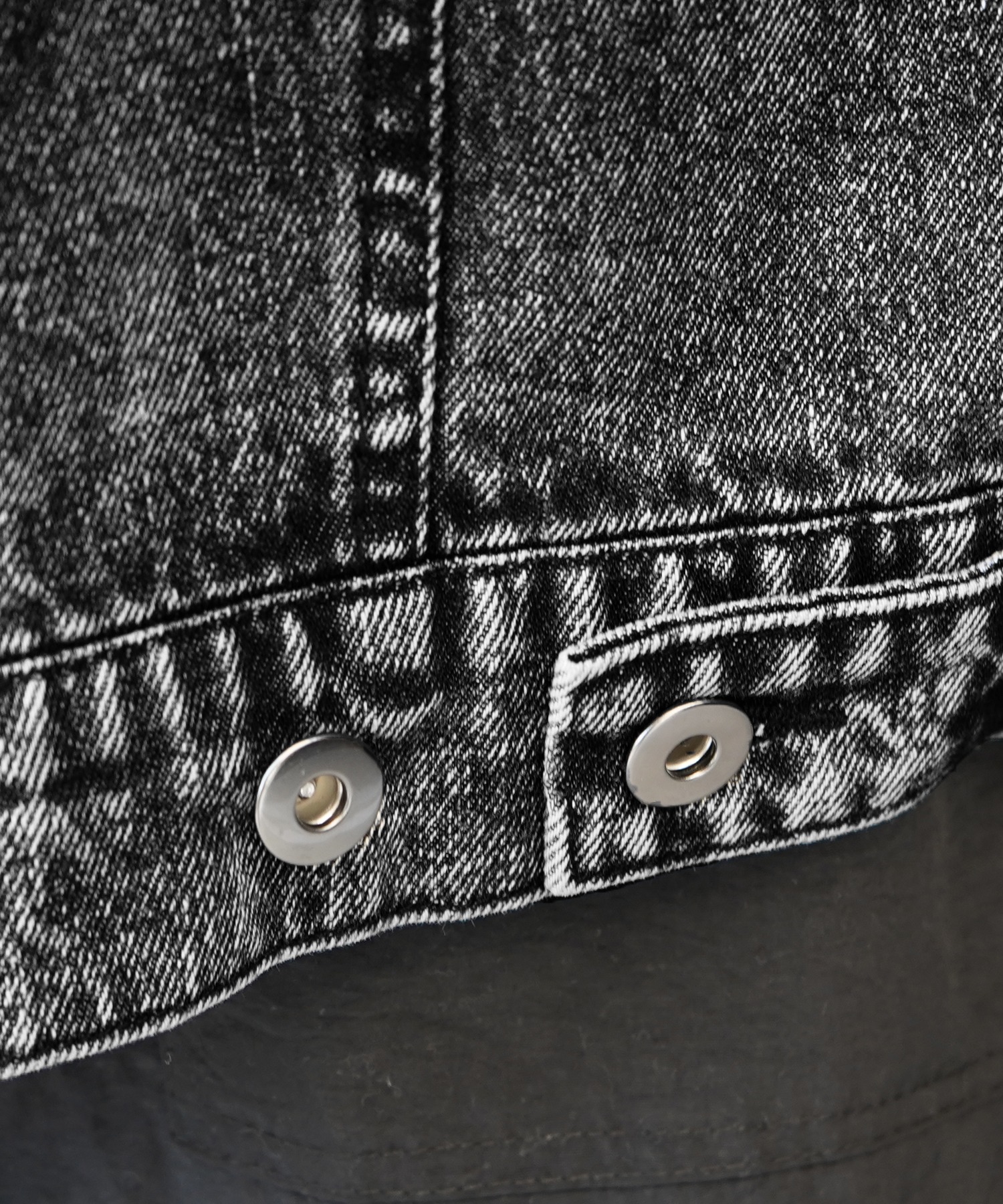 25SS【新色追加】ビッグシルエット ヴィンテージライク ケミカルウォッシュ加工 グラデーション デニムブルゾン / Gジャン デニムジャケット【Confirm】