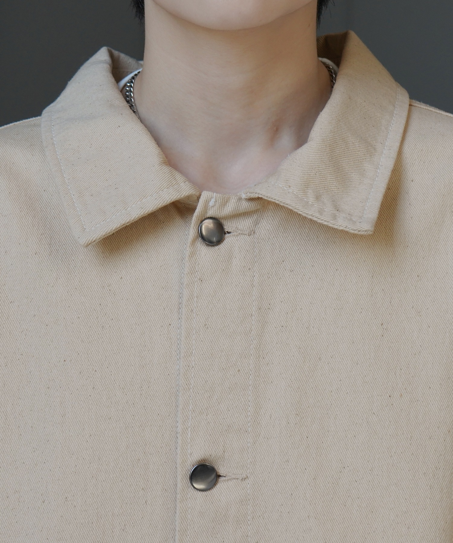 25SS【新色追加】ビッグシルエット ヴィンテージライク ケミカルウォッシュ加工 グラデーション デニムブルゾン / Gジャン デニムジャケット【Confirm】